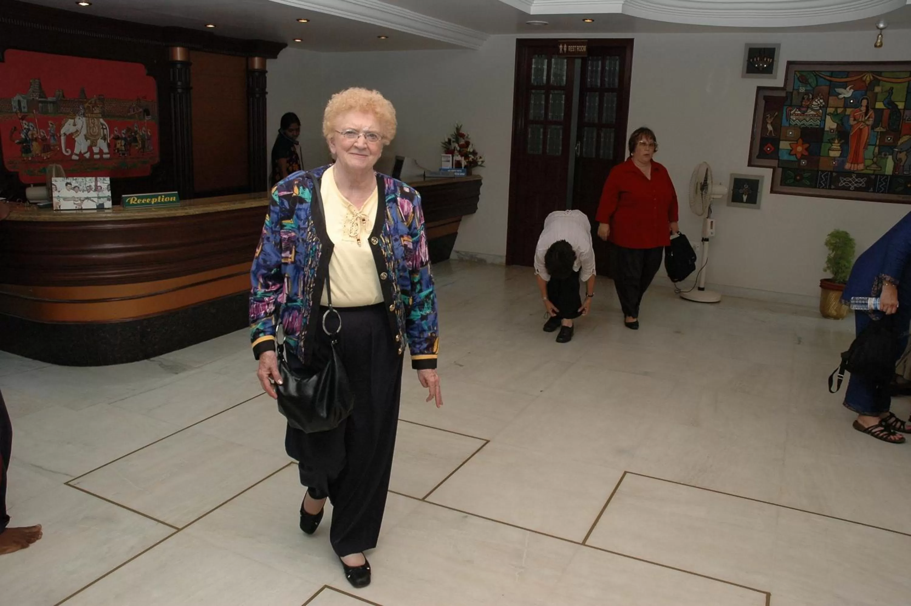Lobby or reception in Hotel Gnanam