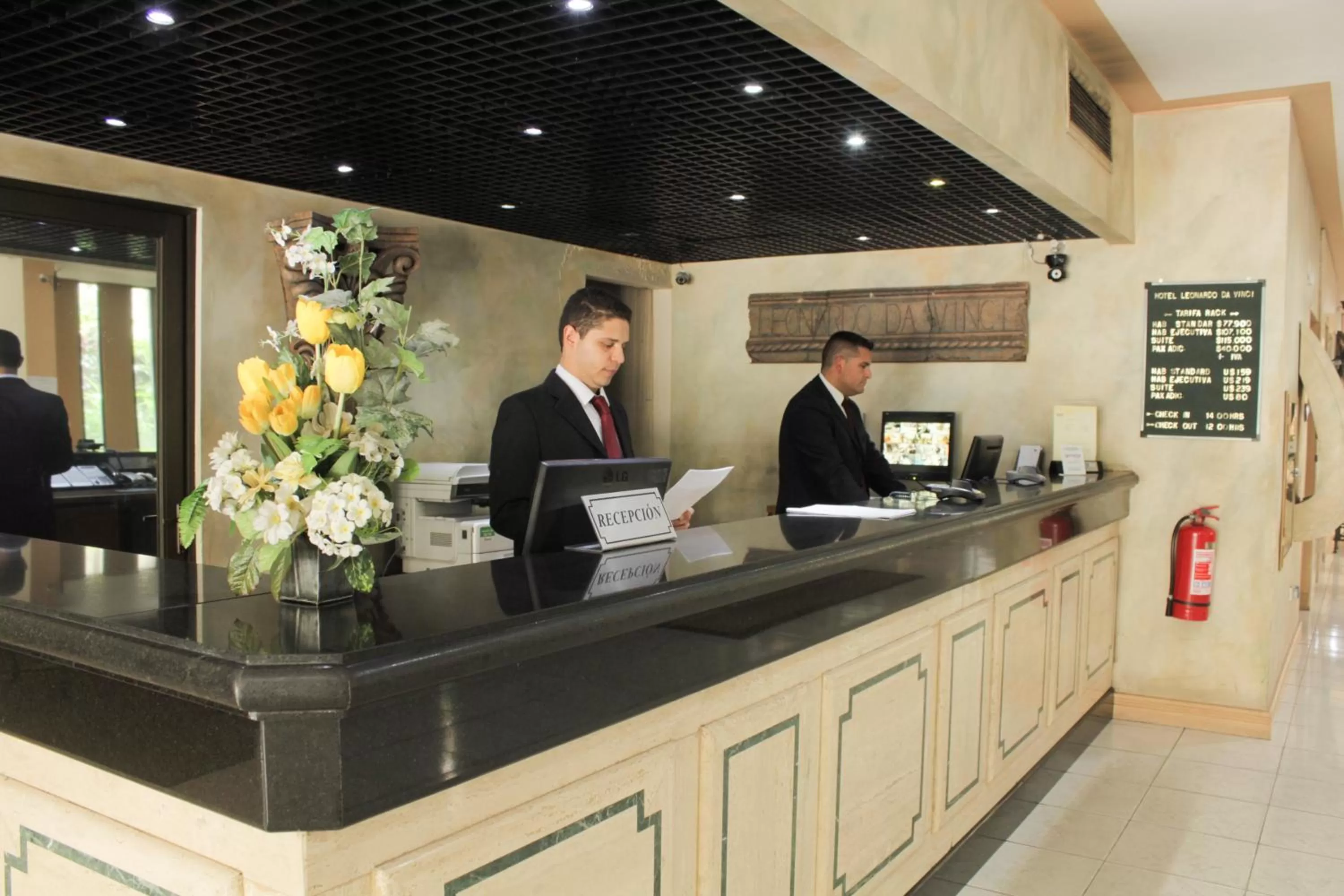Lobby or reception in Hotel Leonardo da Vinci