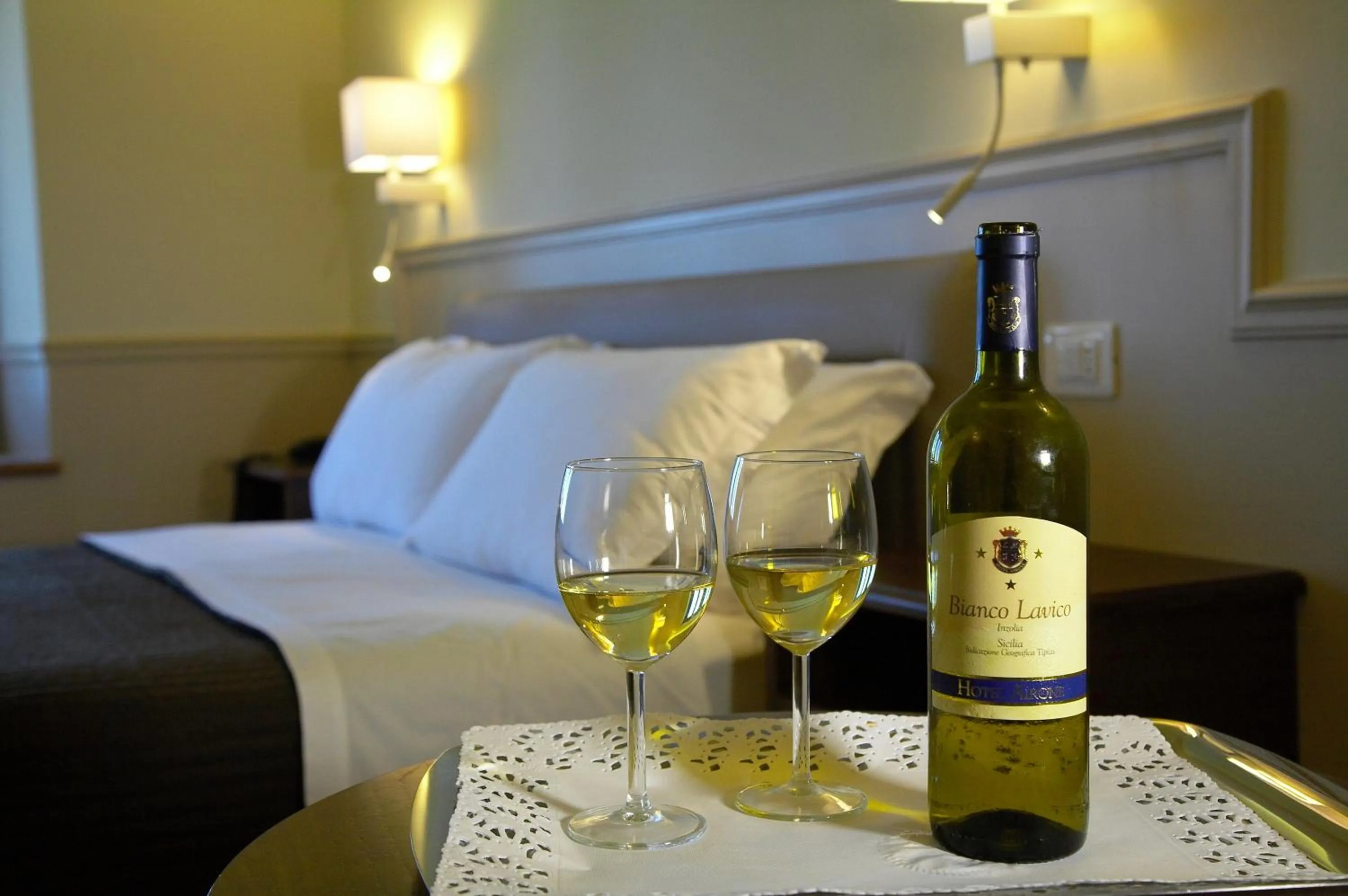 Decorative detail, Bed in Airone Wellness Hotel