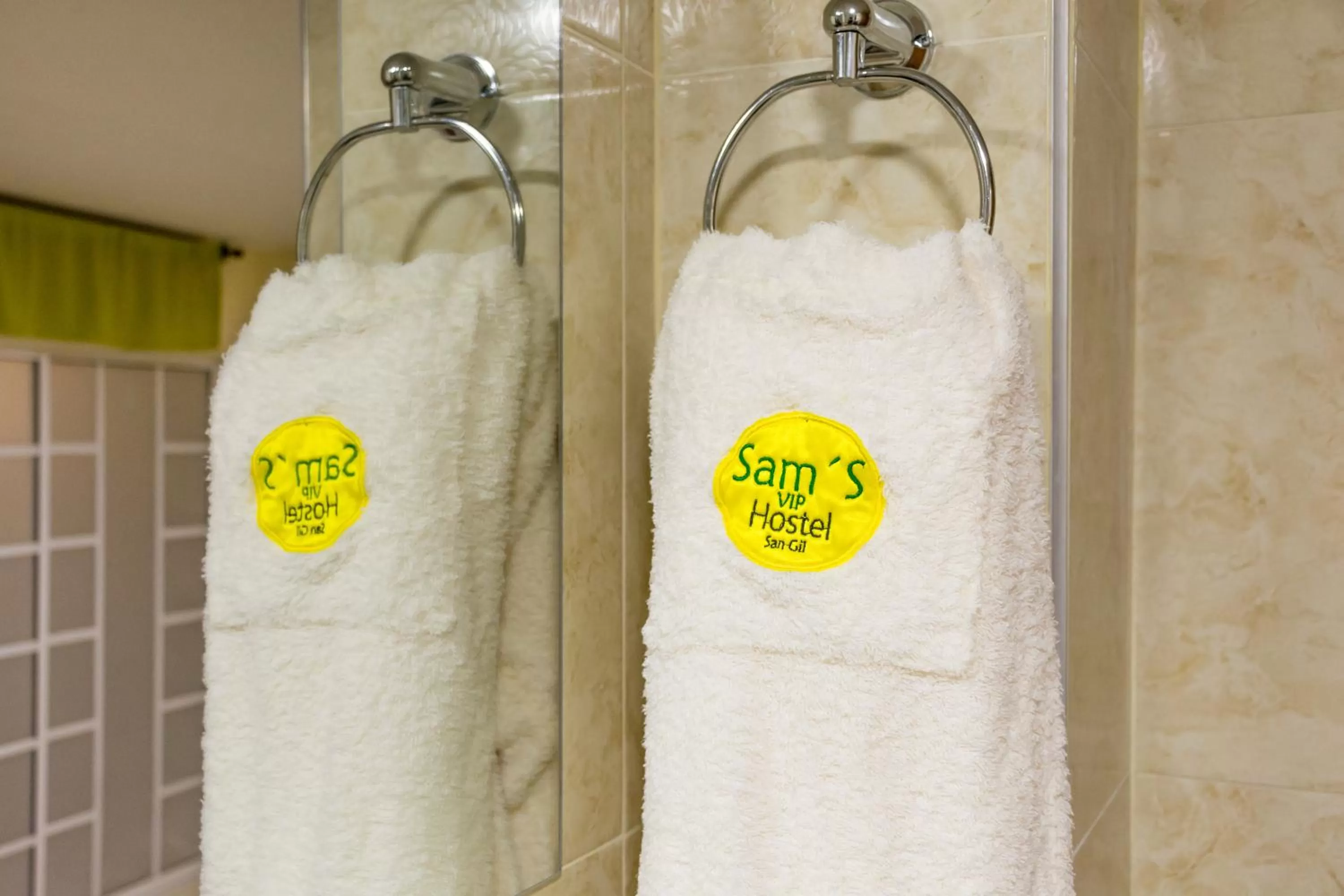 Decorative detail, Bathroom in Sam'S VIP Hostel San Gil