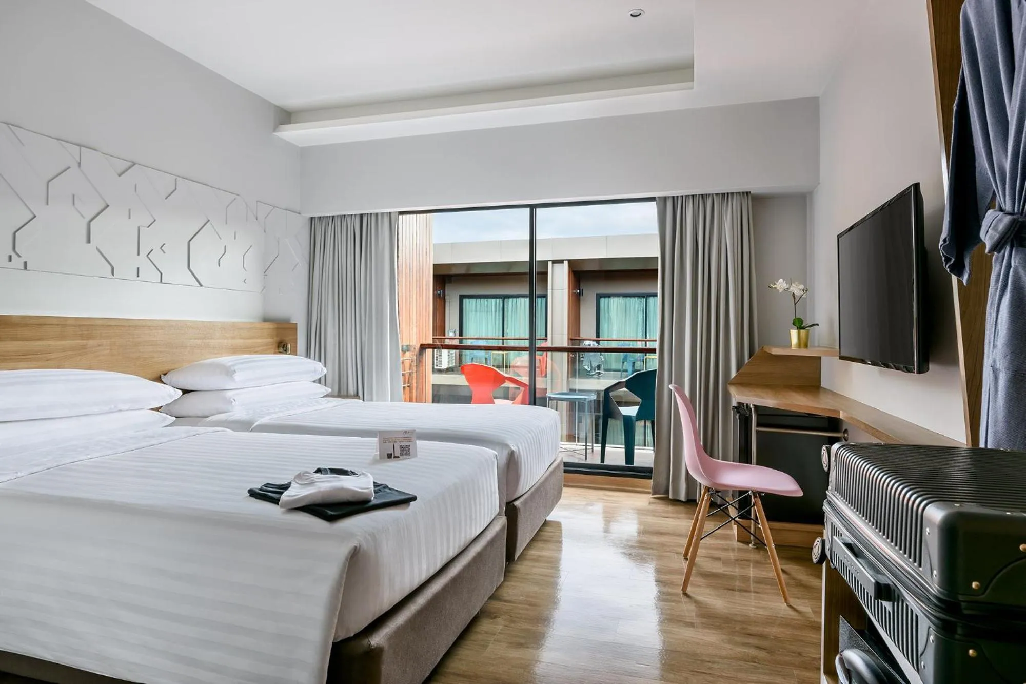 Photo of the whole room, Bed in VELA be Bangkok Ratchathewi