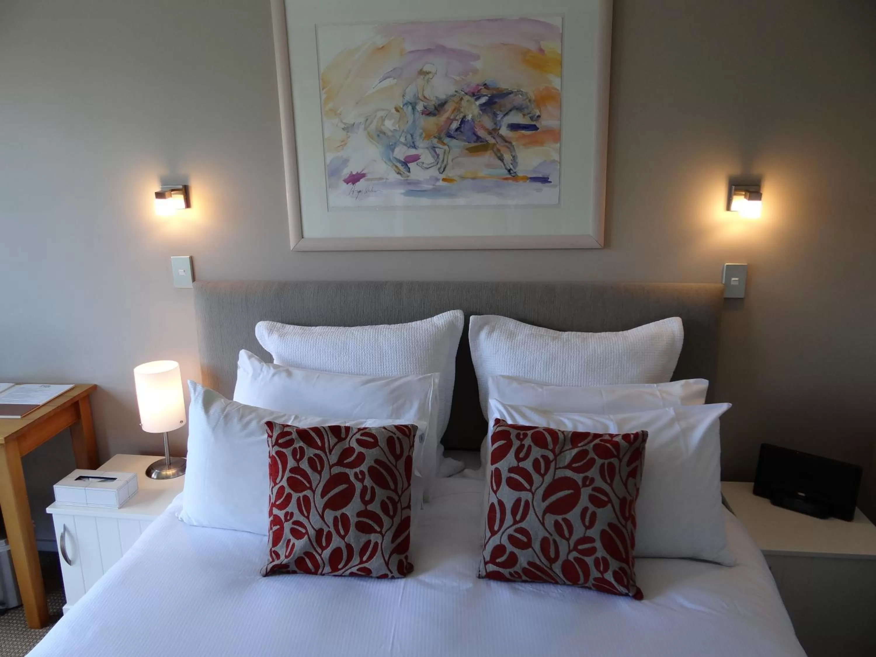 Decorative detail, Bed in Chalet Queenstown