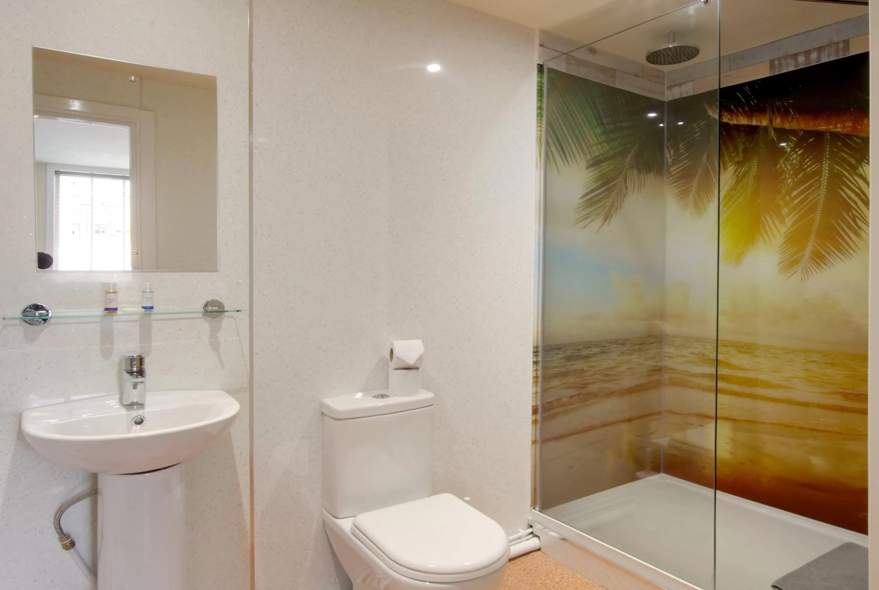 Shower in Silver Street Suites