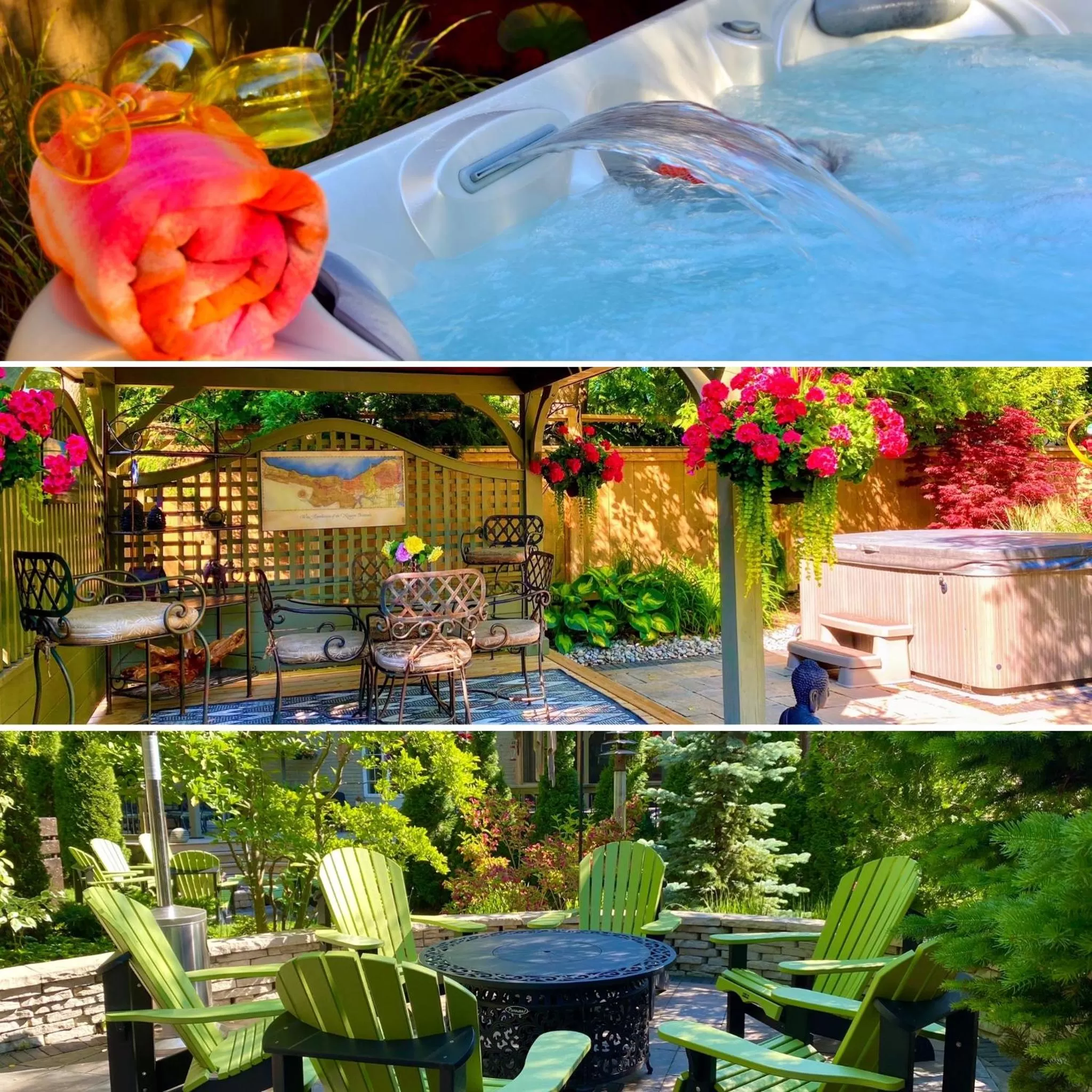 Hot Tub in Explorer House Bed & Breakfast