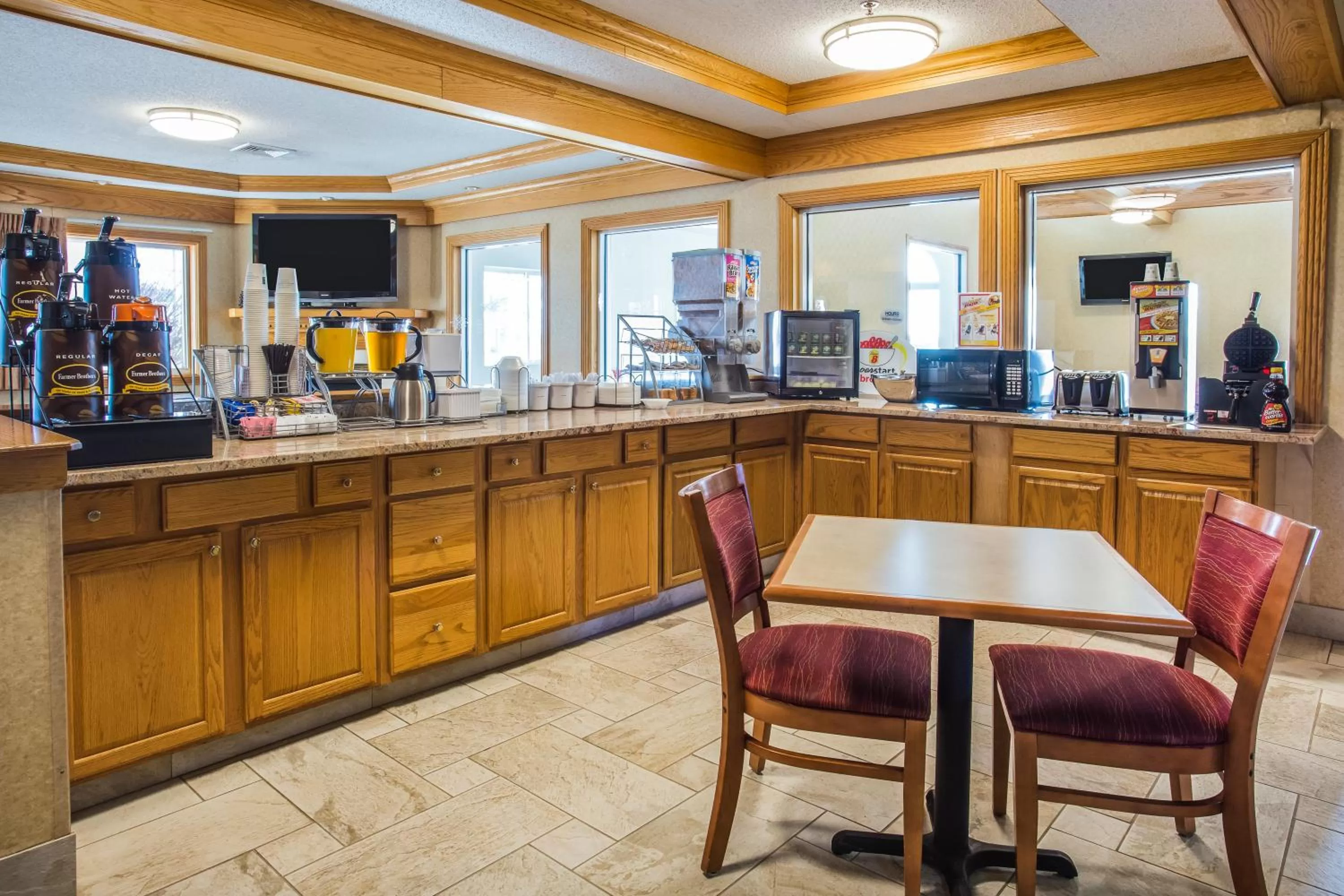 Continental breakfast in Super 8 by Wyndham Remington