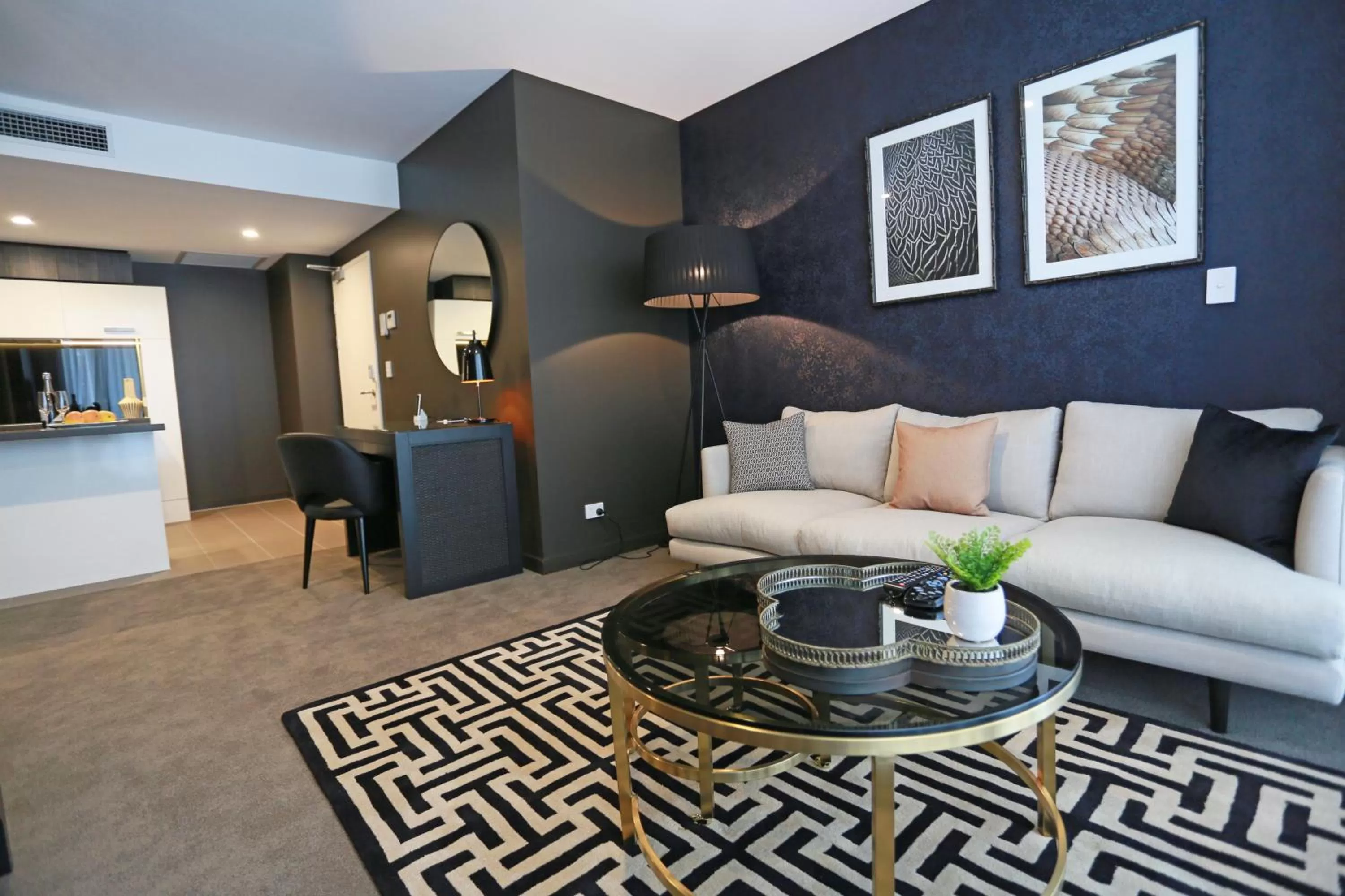 Living room in Alex Perry Hotel & Apartments