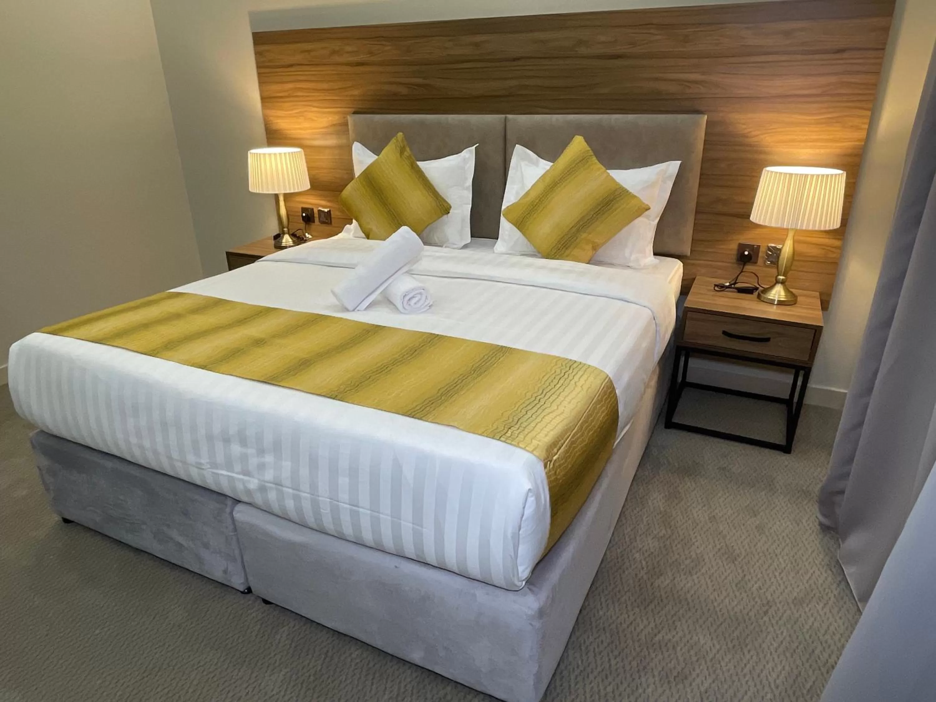 Bed in Vital House Apartments