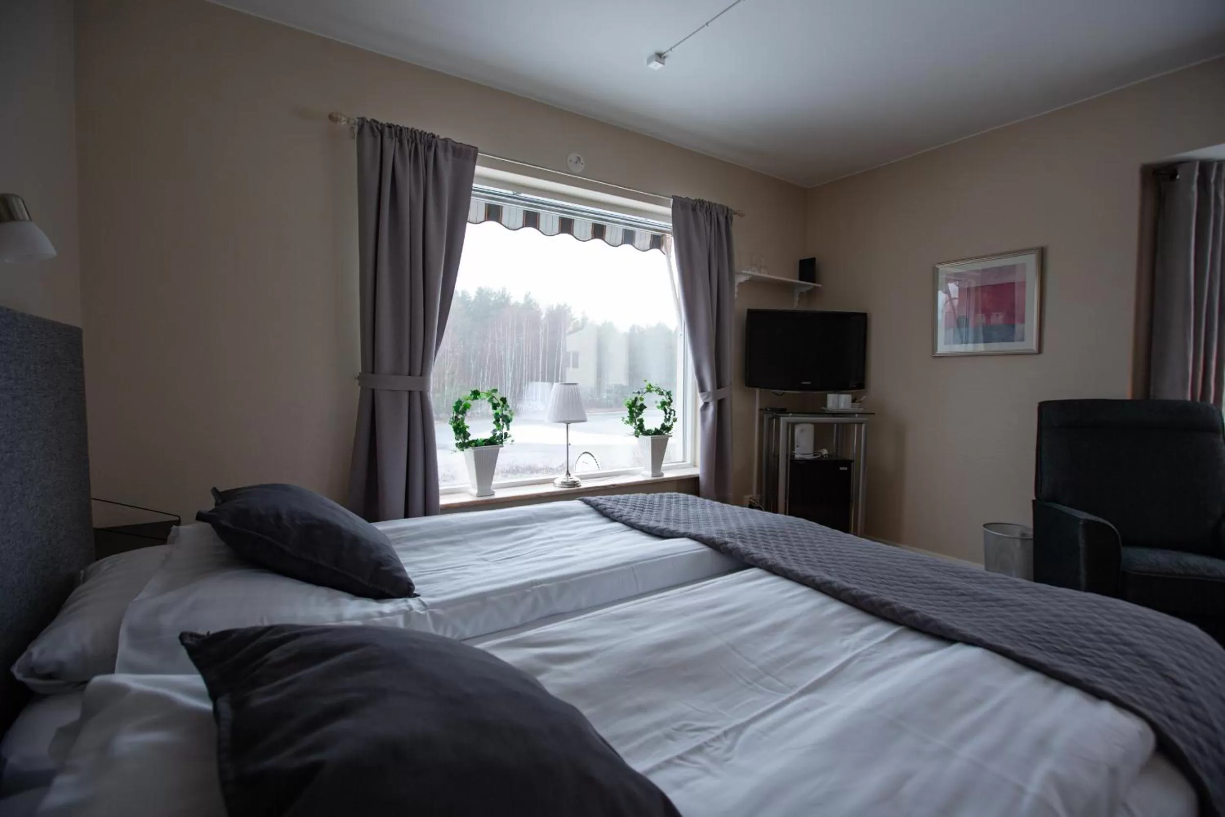 Bedroom, Bed in Hotell Strandvillan B&B