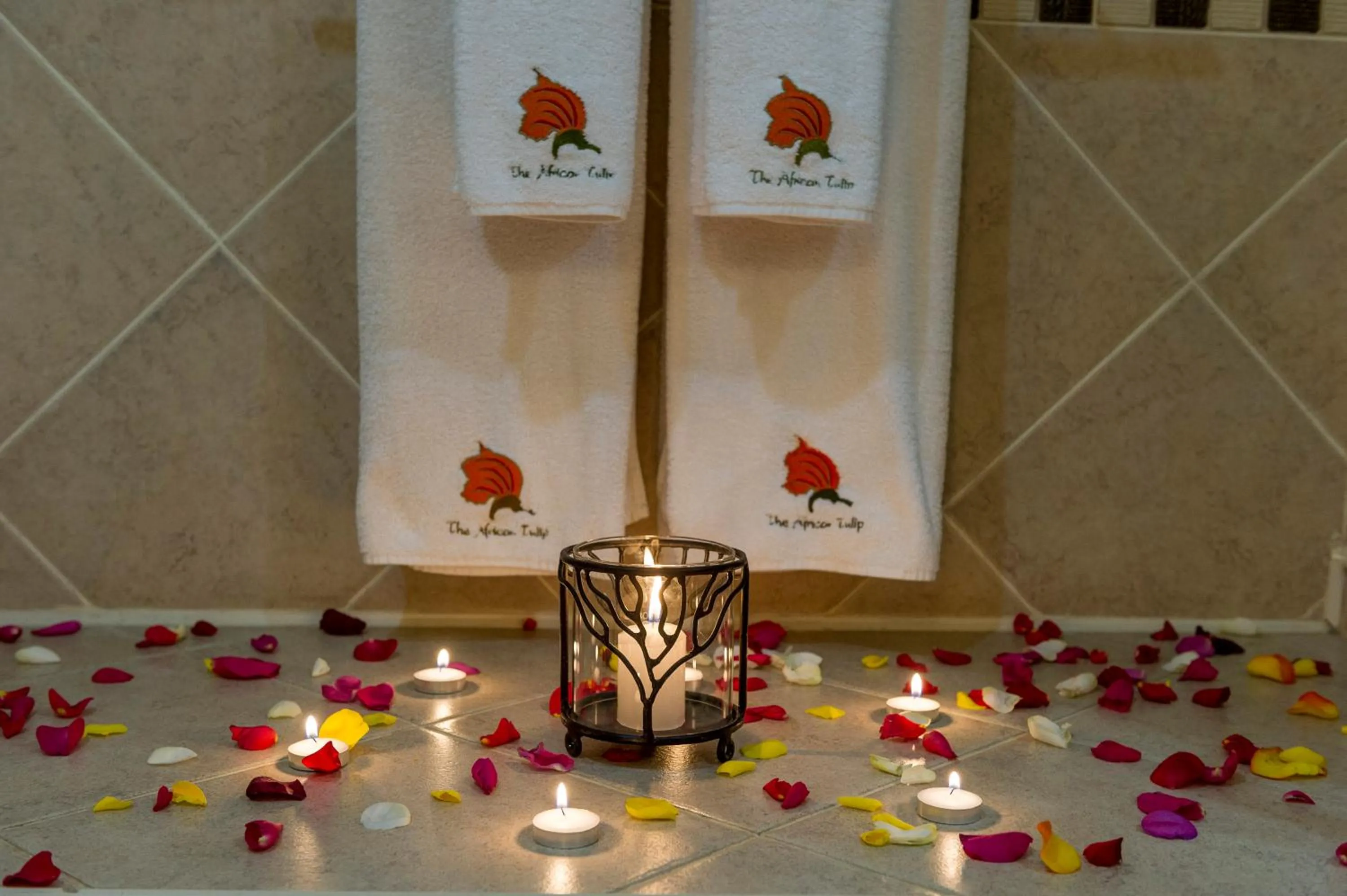 Property logo or sign in African Tulip Hotel