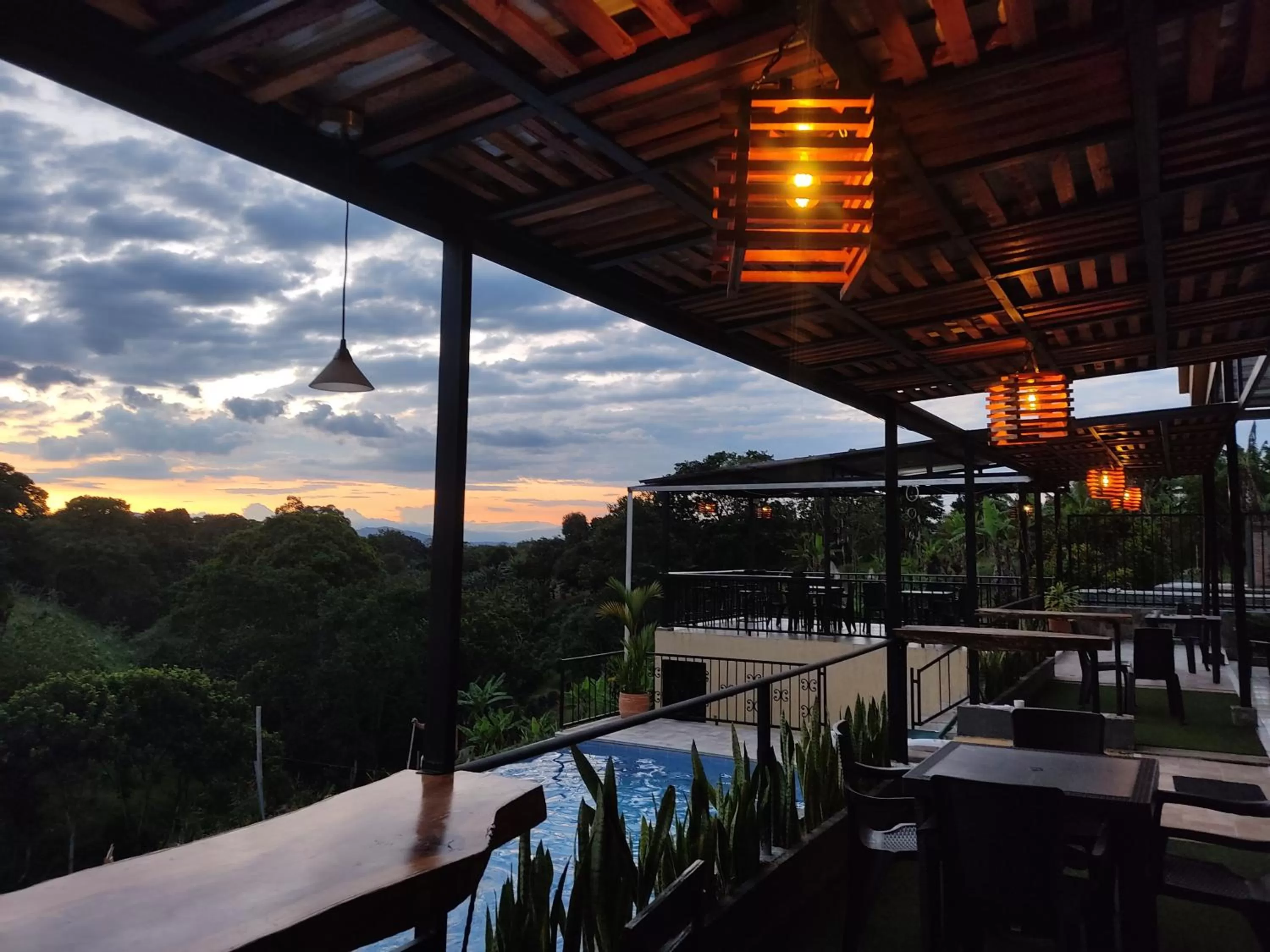 Sunset in Hotel Casa campestre HH