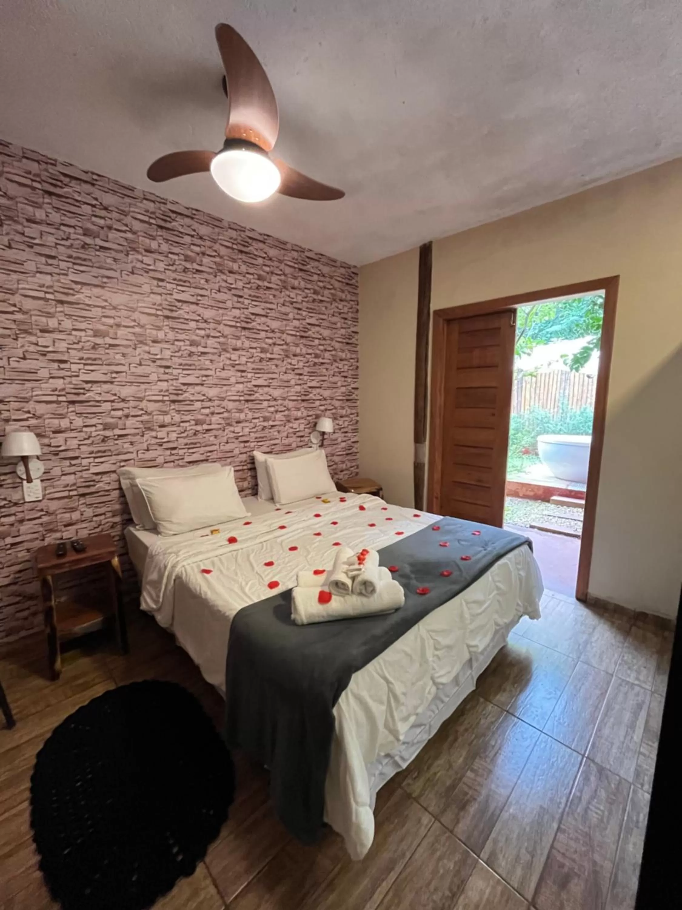 Bed in A Mi Manera Bistro, Pousada e Cervejaria Artesanal!