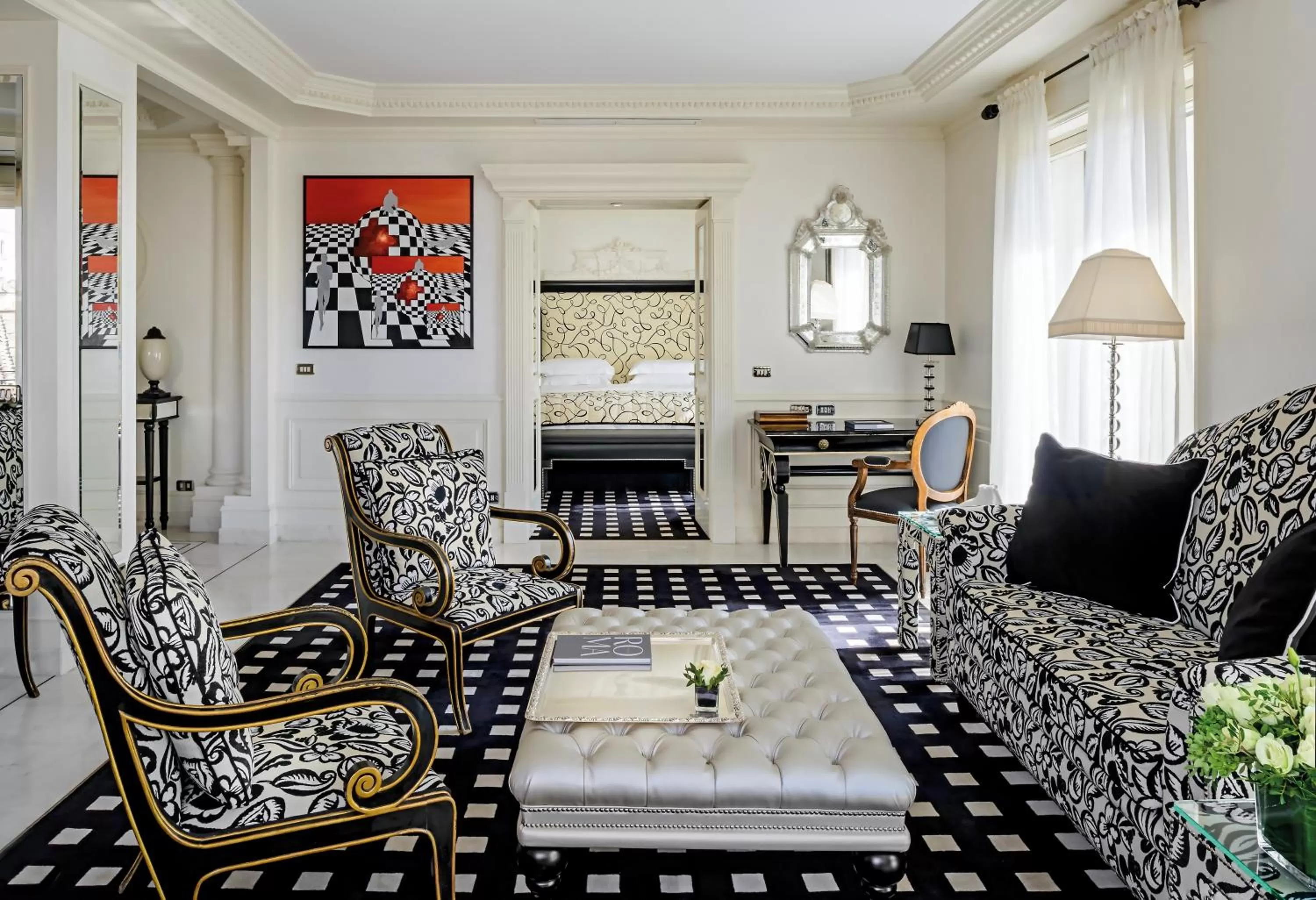 Living room in Hassler Roma