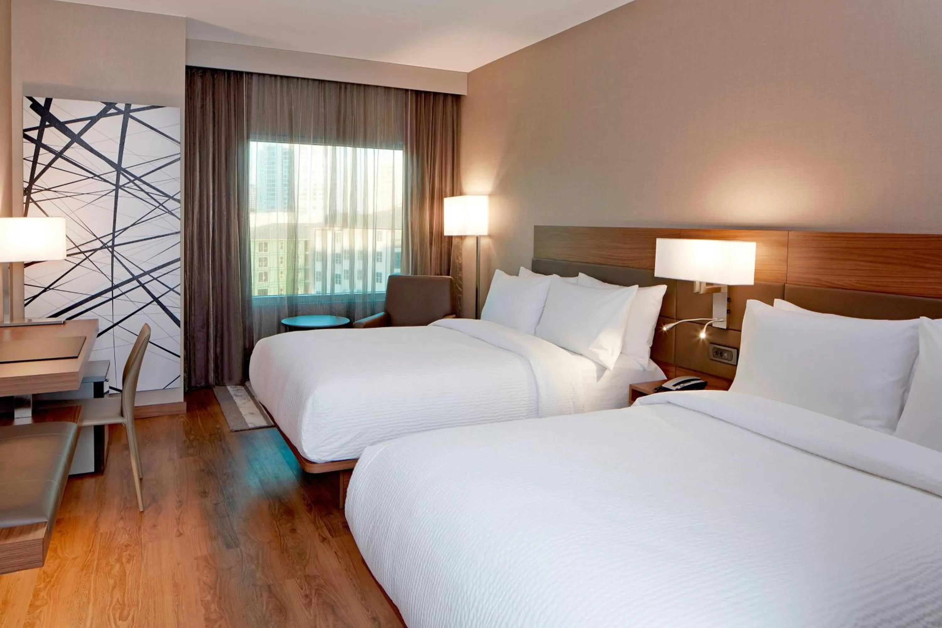 Double Room with Two Double Beds in AC Hotel by Marriott Atlanta Buckhead at Phipps Plaza