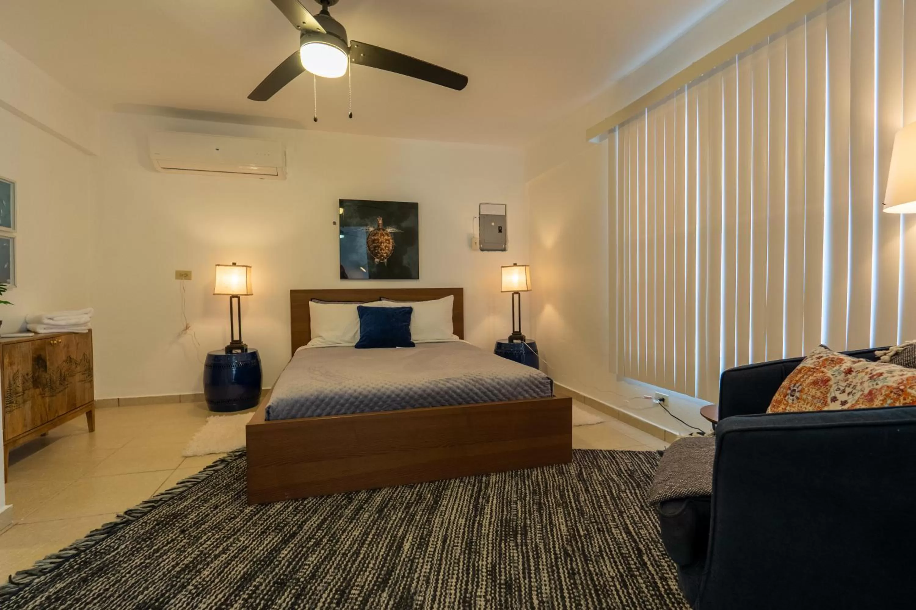 Bed in El Flamingo Beach Club