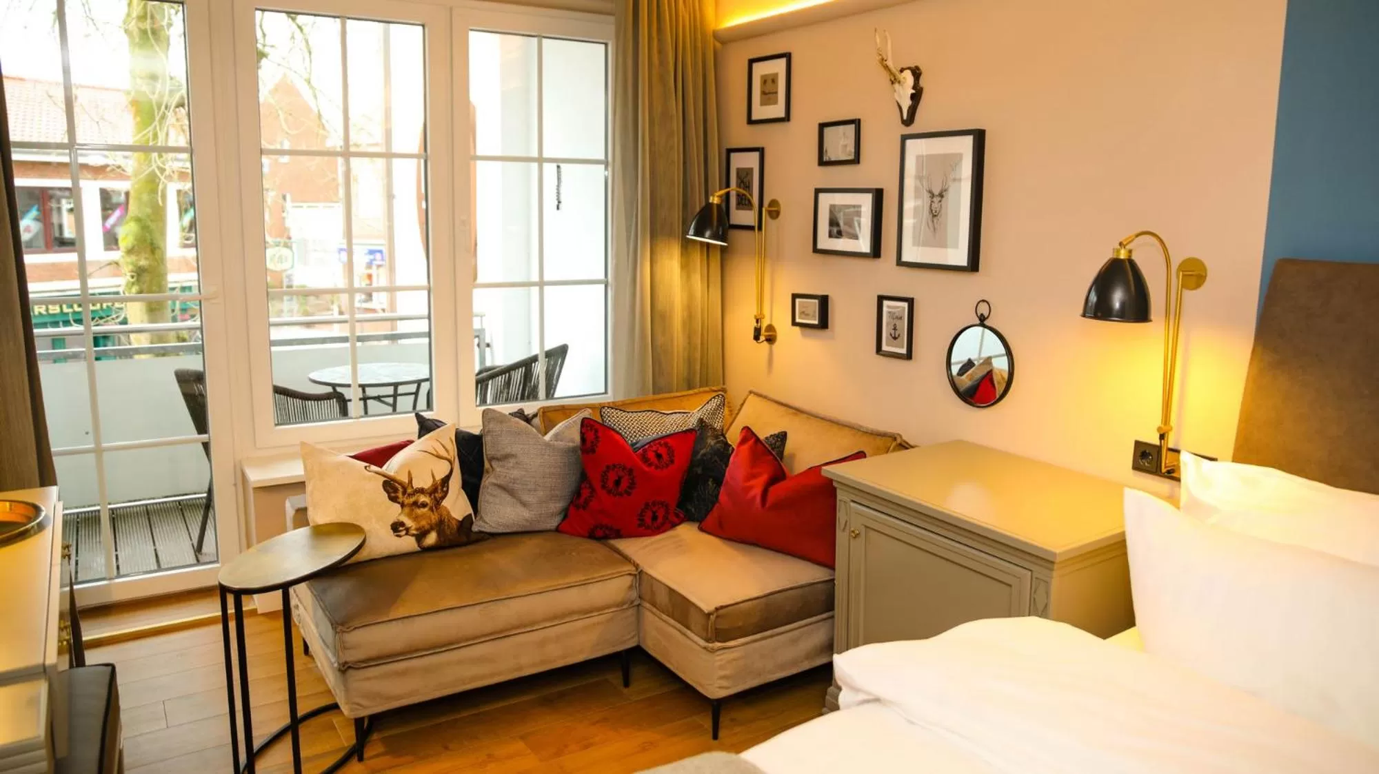 Balcony/Terrace, Bed in Nordseehotel Kröger