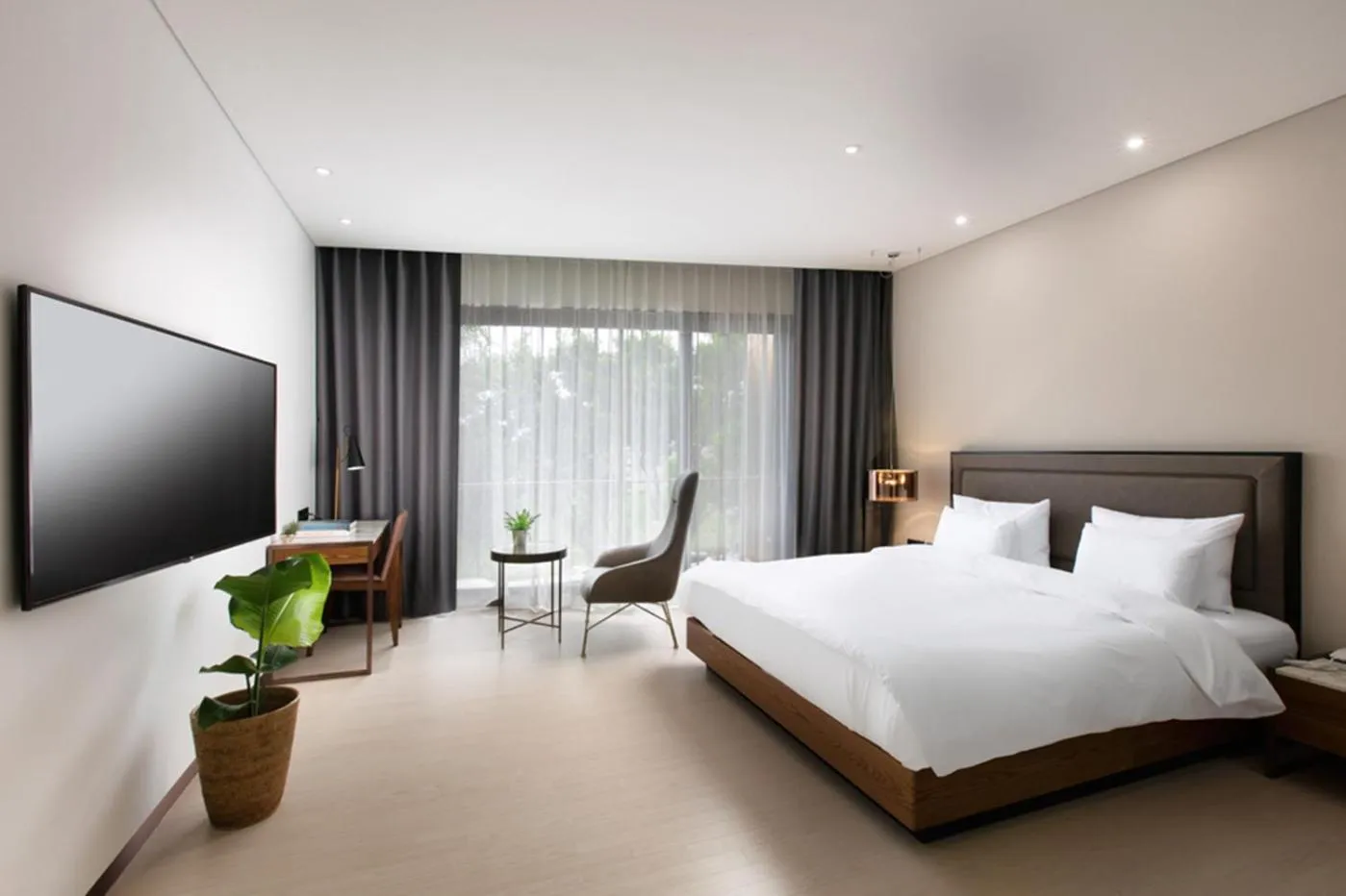 Bed in N Bridge Hotel JEON JU