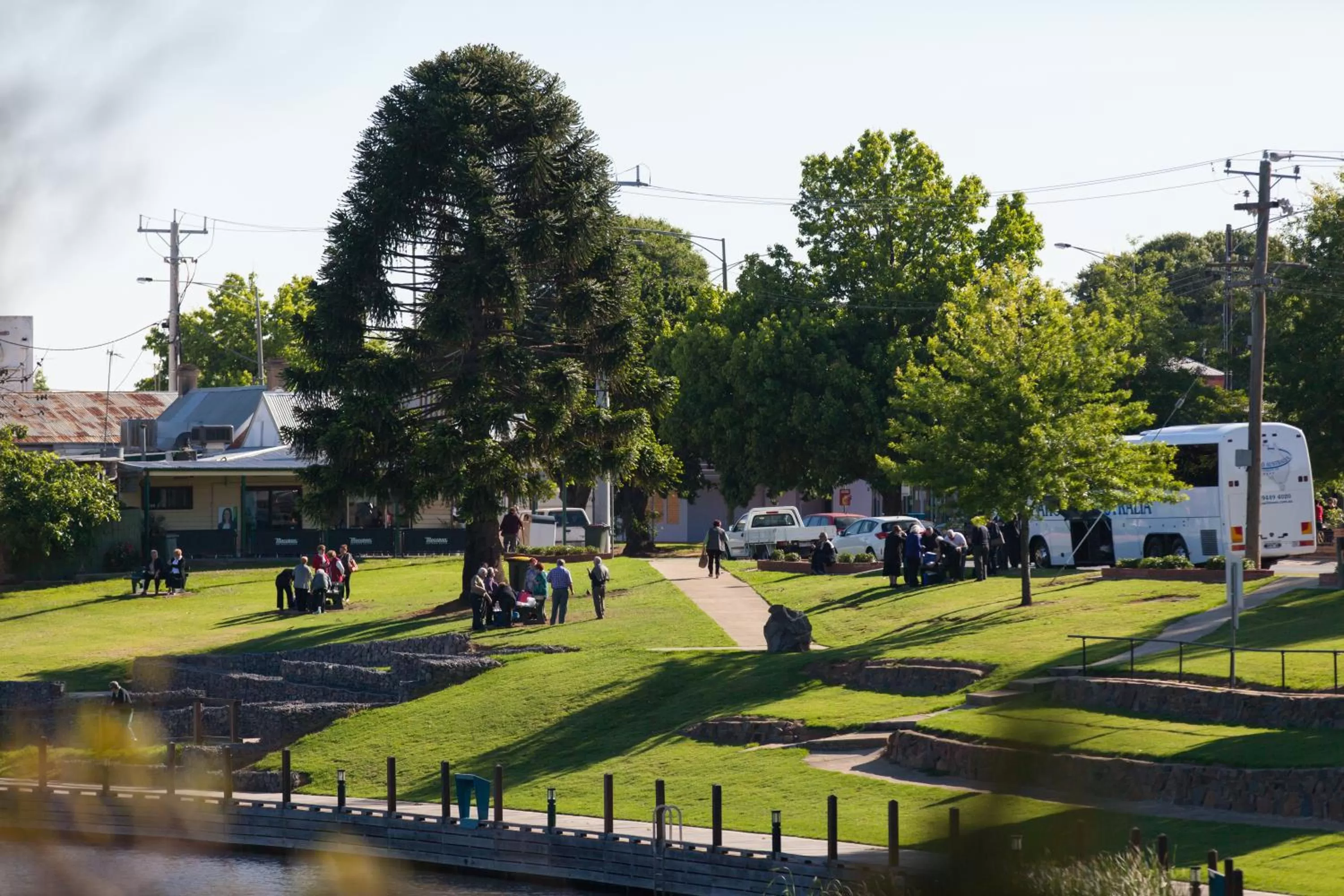 group of guests in Nagambie Waterfront Motel