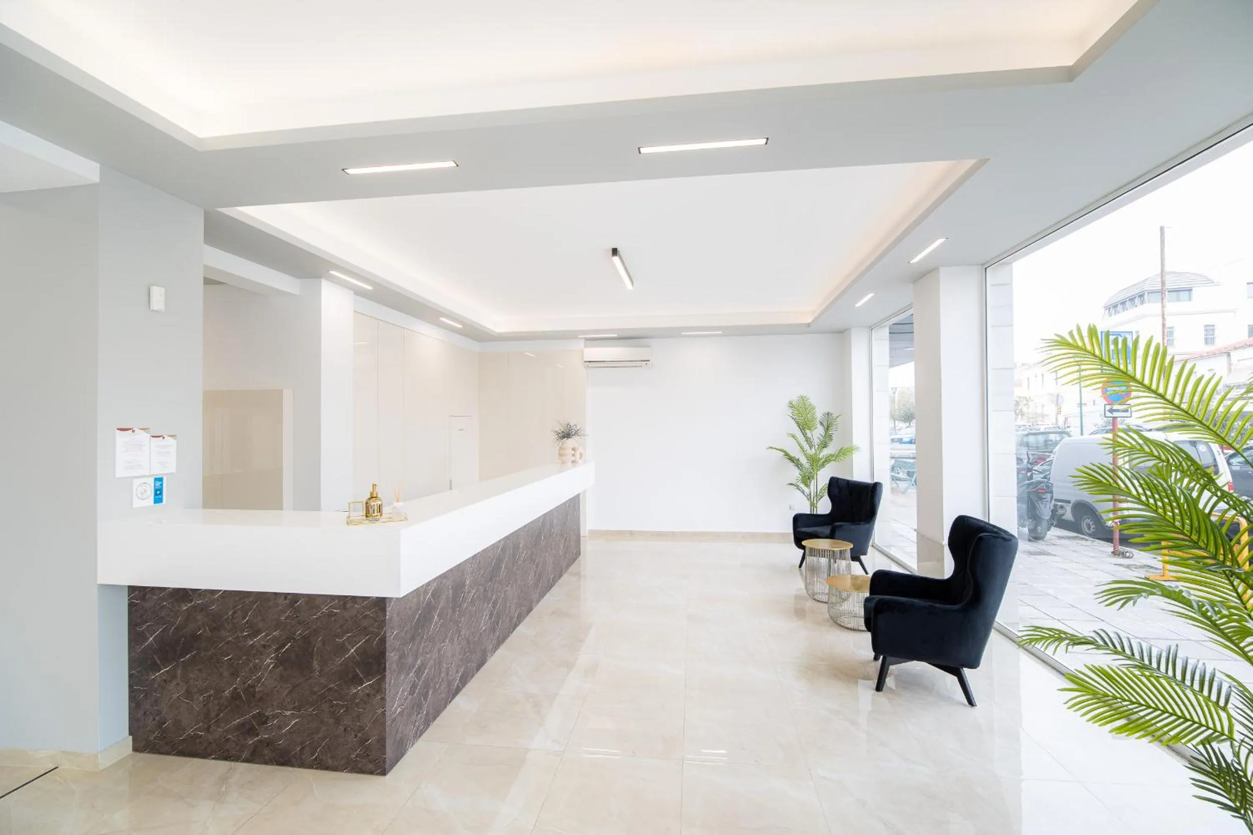 Lobby or reception in Hotel Philippos