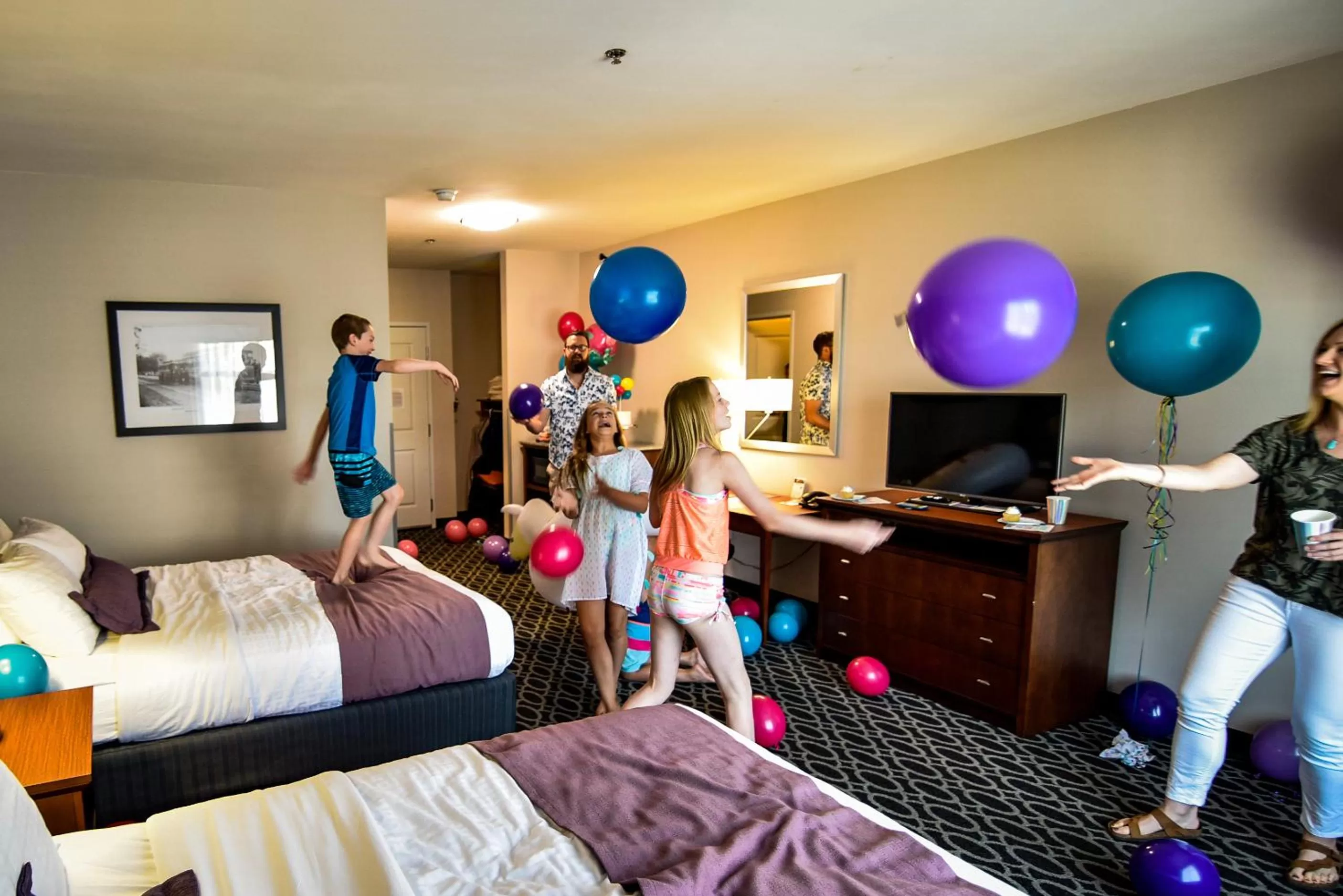 Family, Bed in Bluemont Hotel