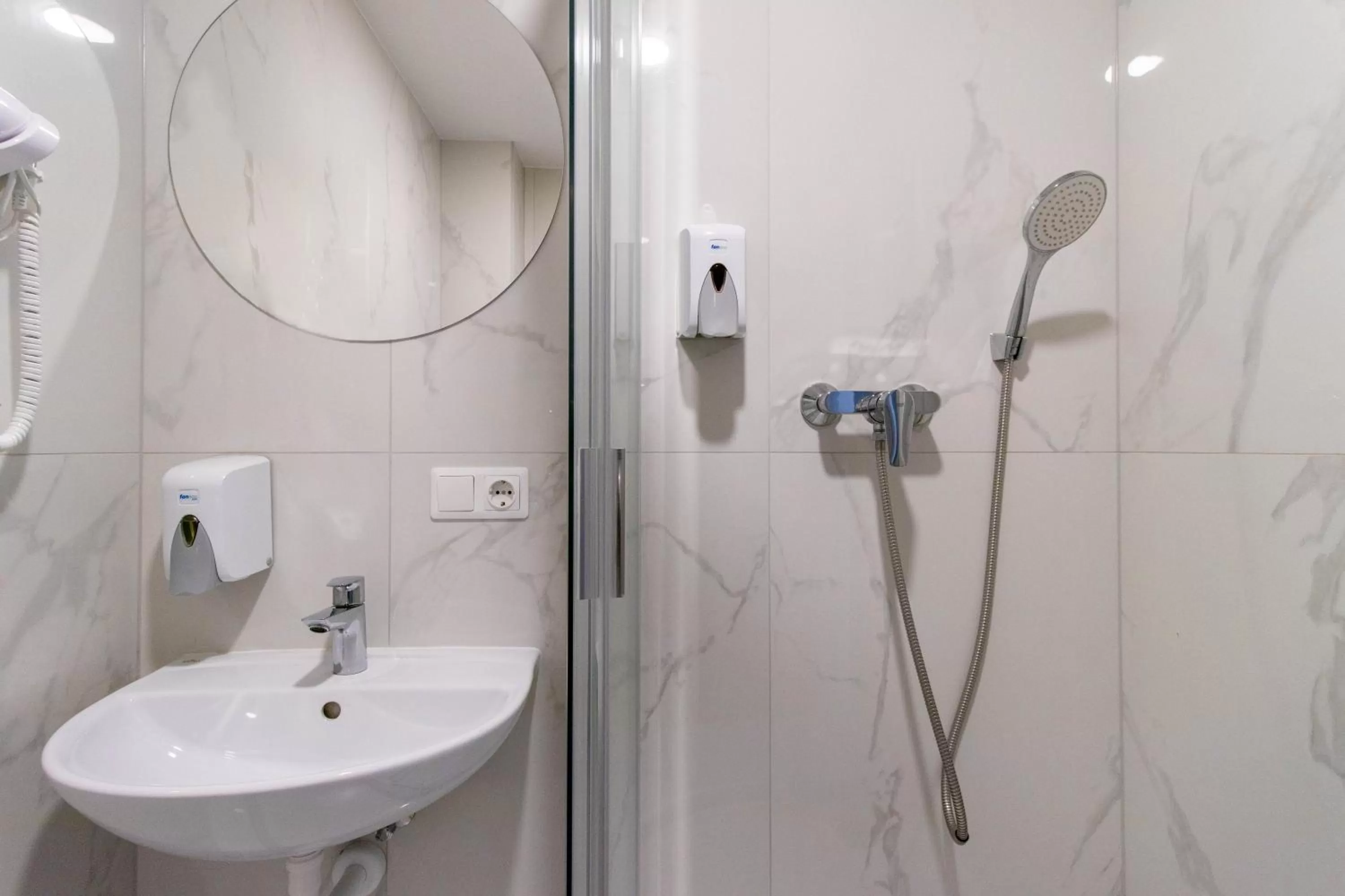 Bathroom in Dzukija Hotel