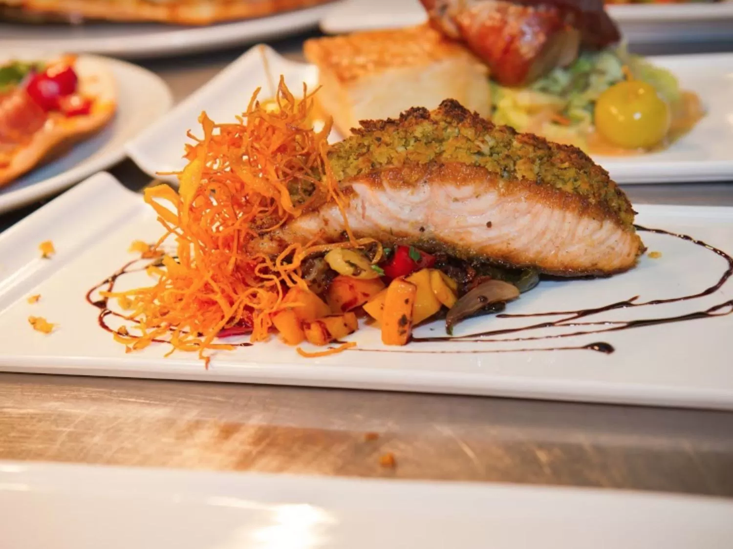 Dining area in The Railway Inn