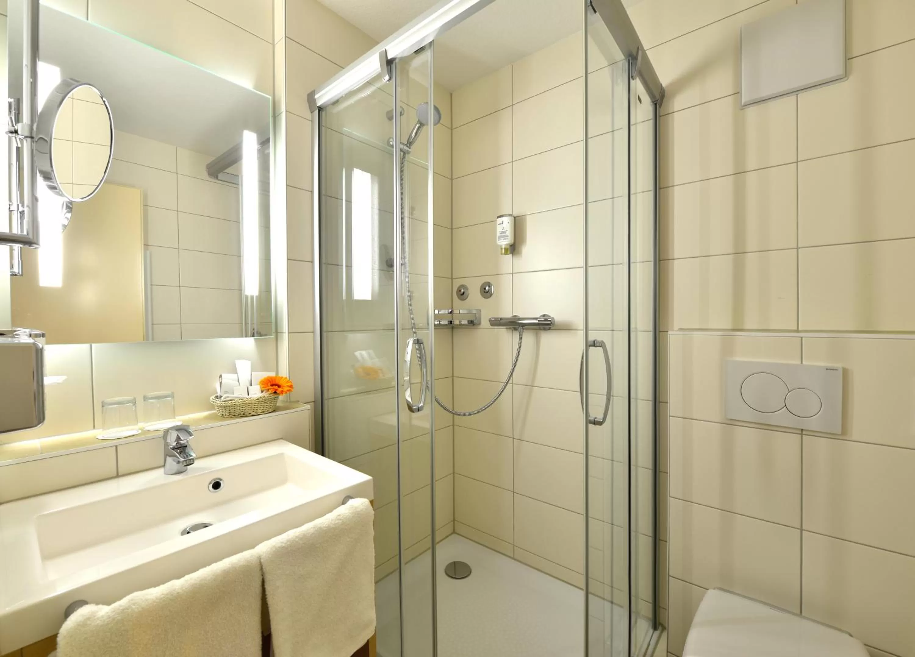Shower in PLAZA INN Leonberg