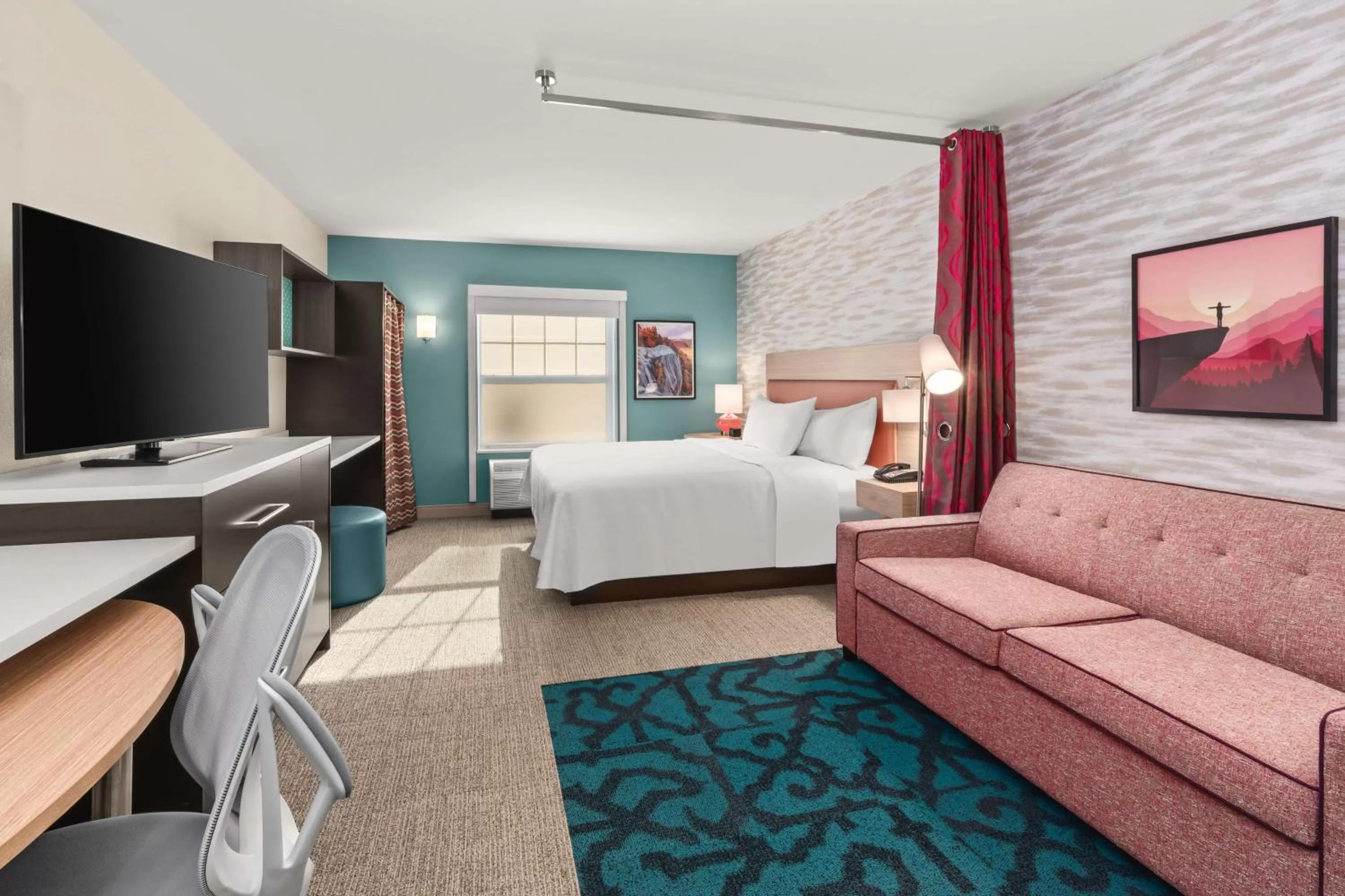 Bedroom, Bed in Home2 Suites By Hilton North Conway, NH