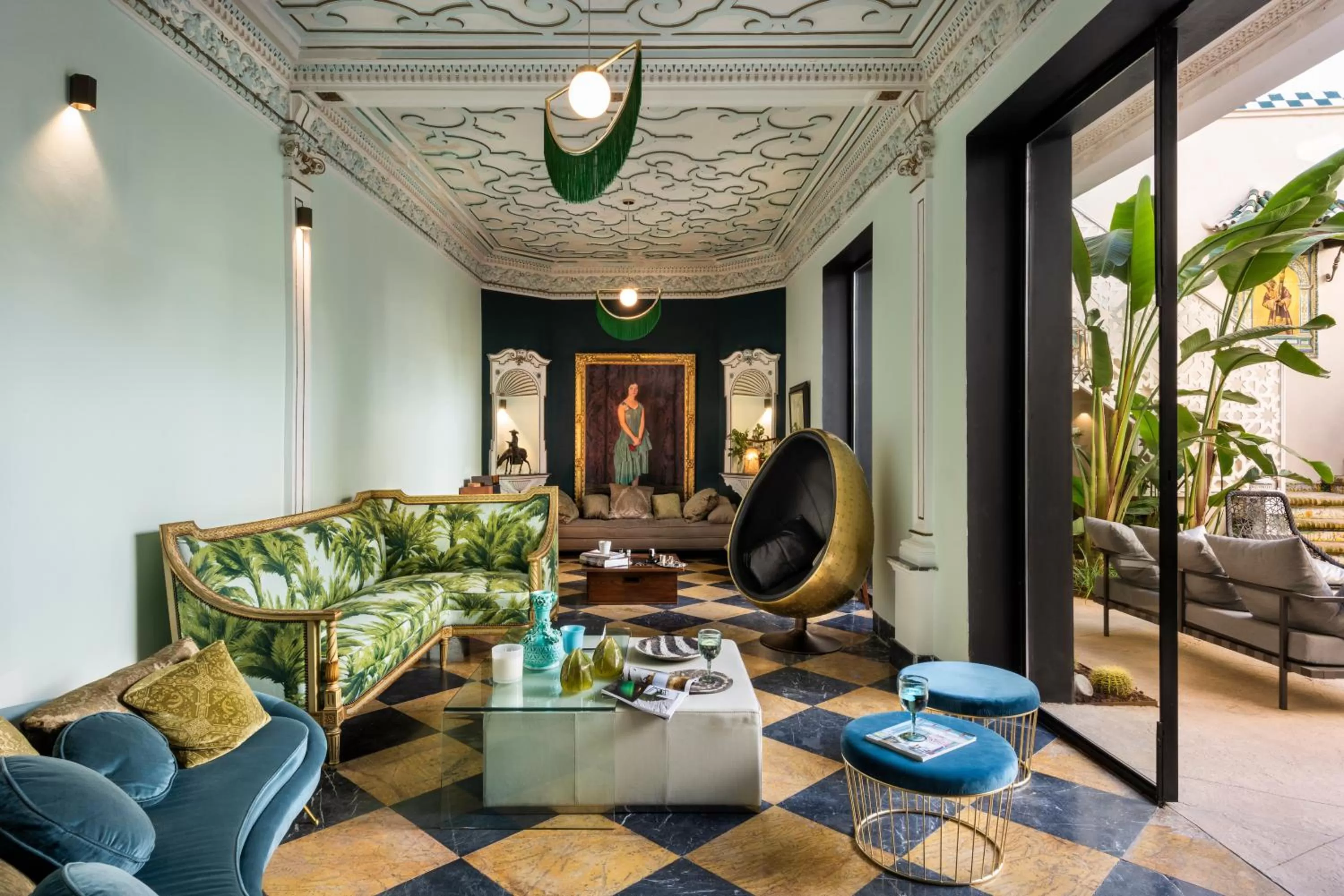 Living room in Pájaro Rebelde