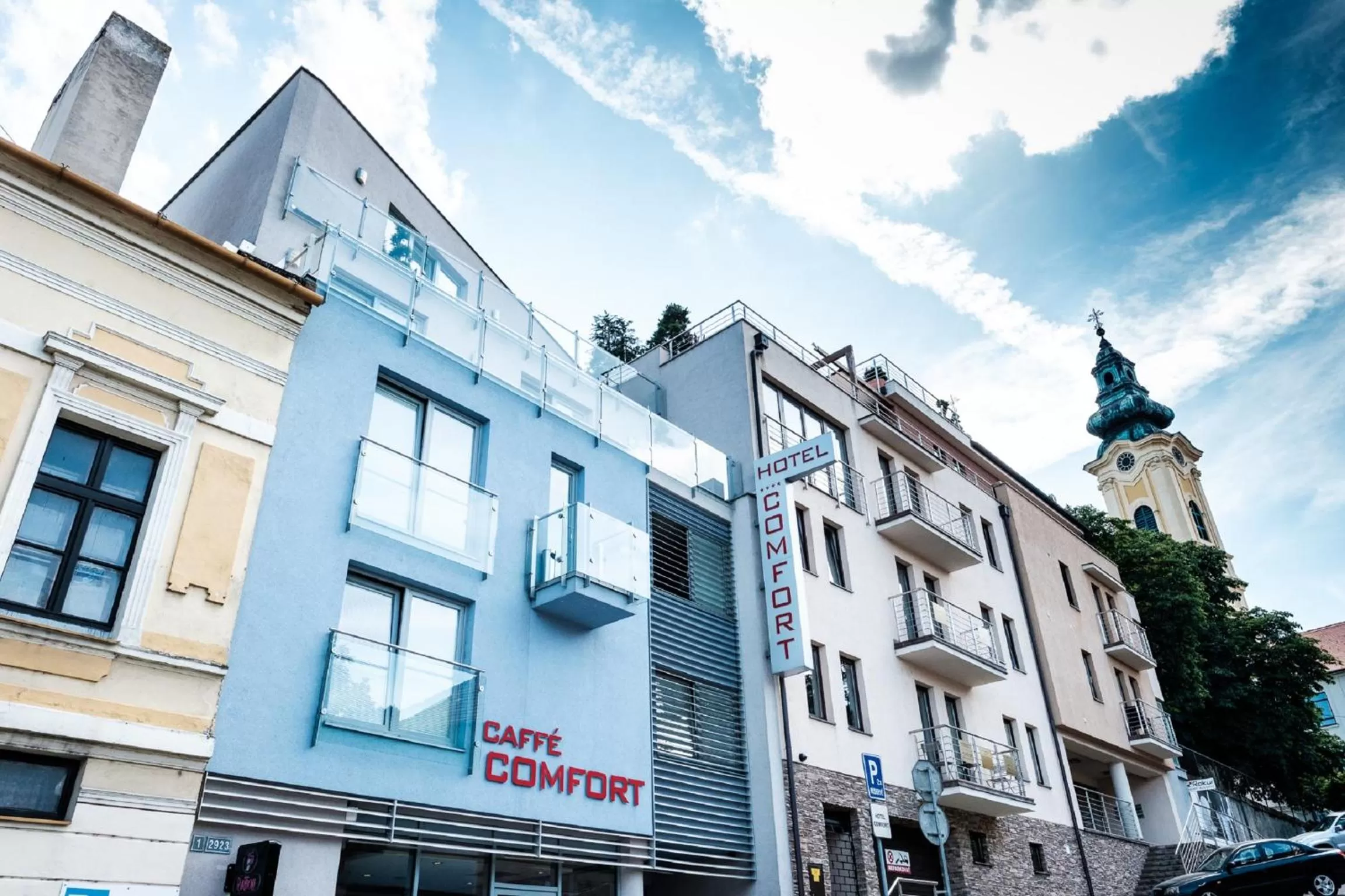 Property building in Hotel Comfort with free Wellness and Fitness Centrum