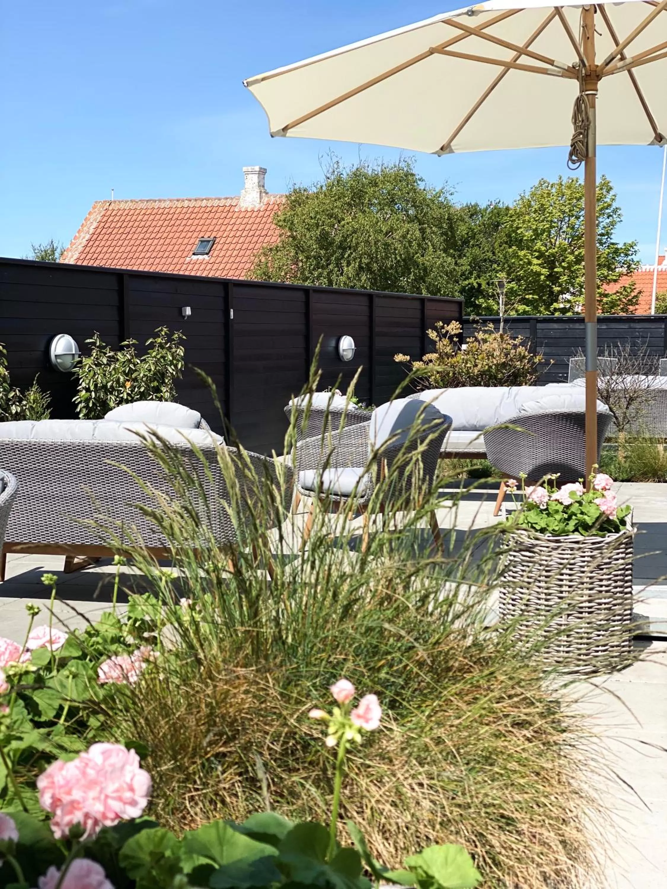 Patio in Hotel Marie