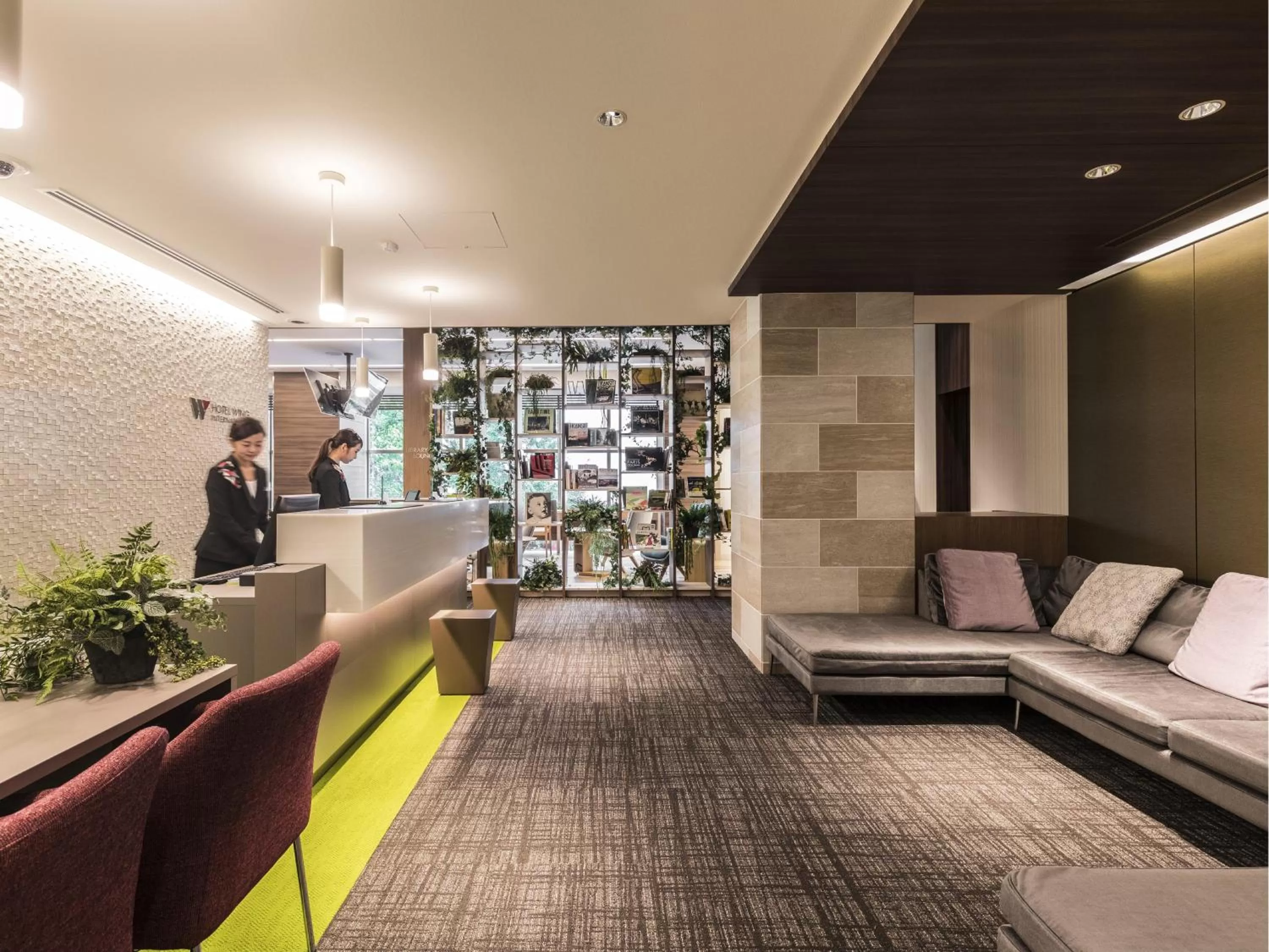 Lobby or reception in Hotel Wing International Hakata Shinkansenguchi
