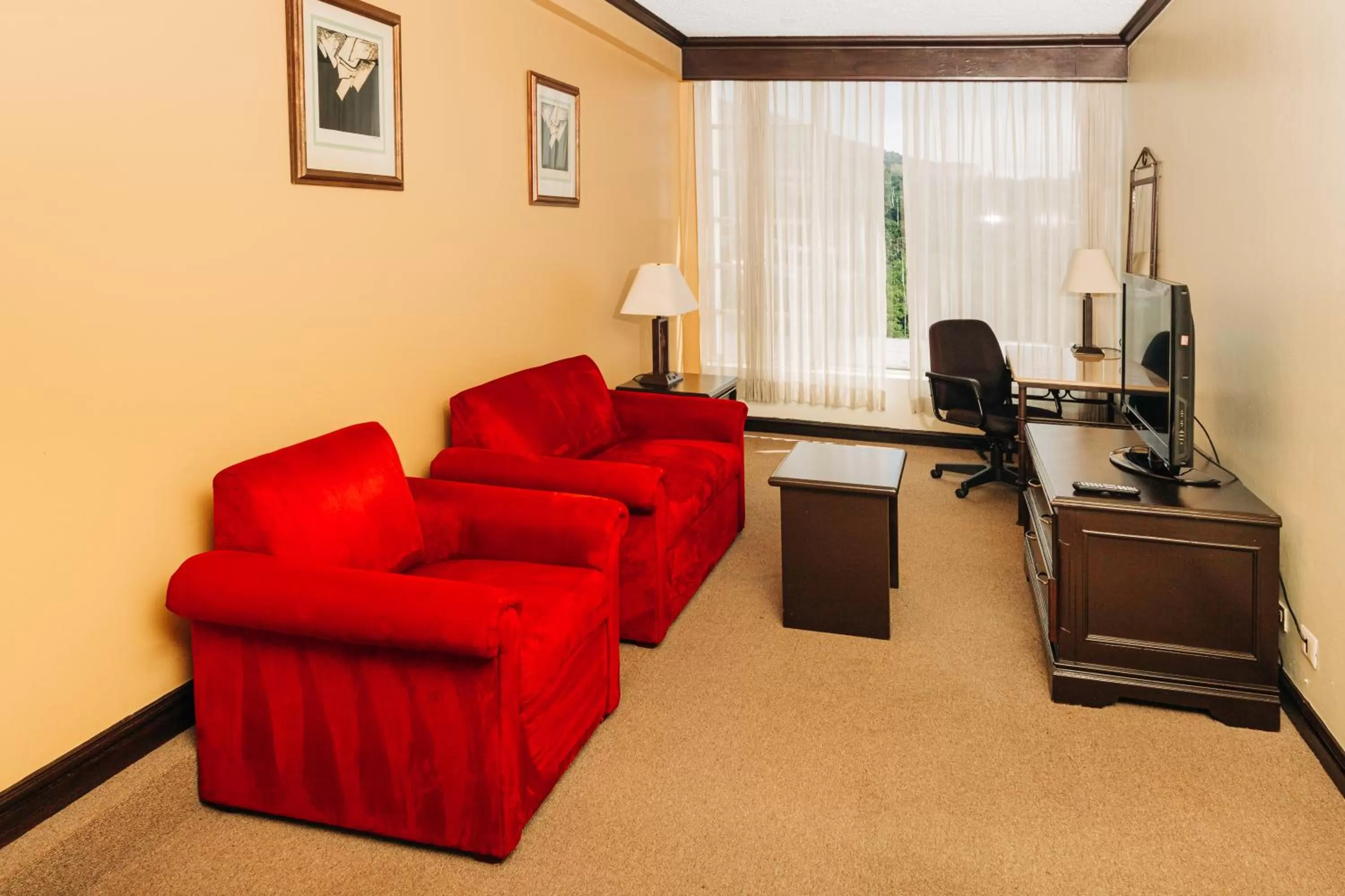 Living room in Plaza Hotel and Suites