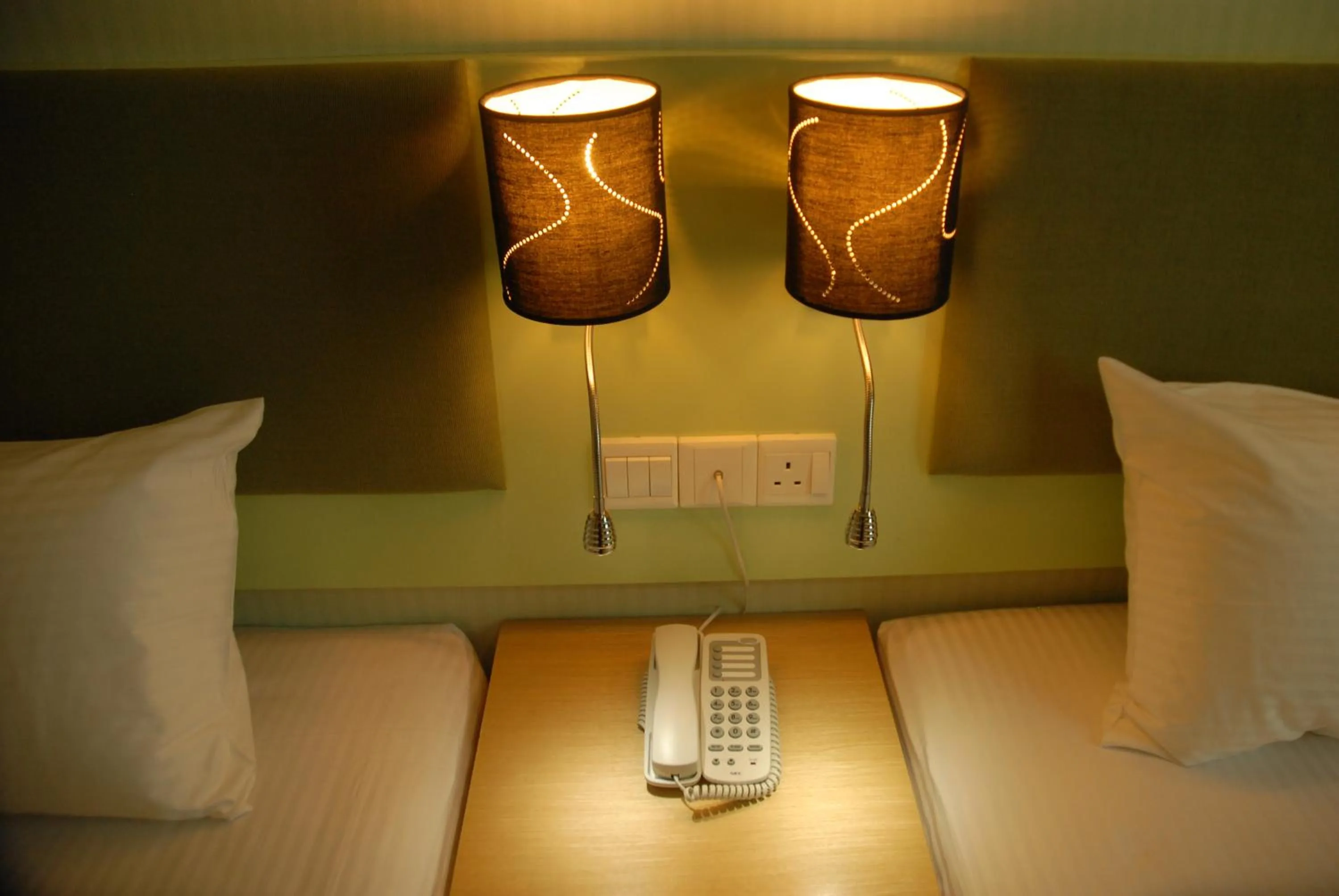 Decorative detail, Bed in The Pavilion Hotel