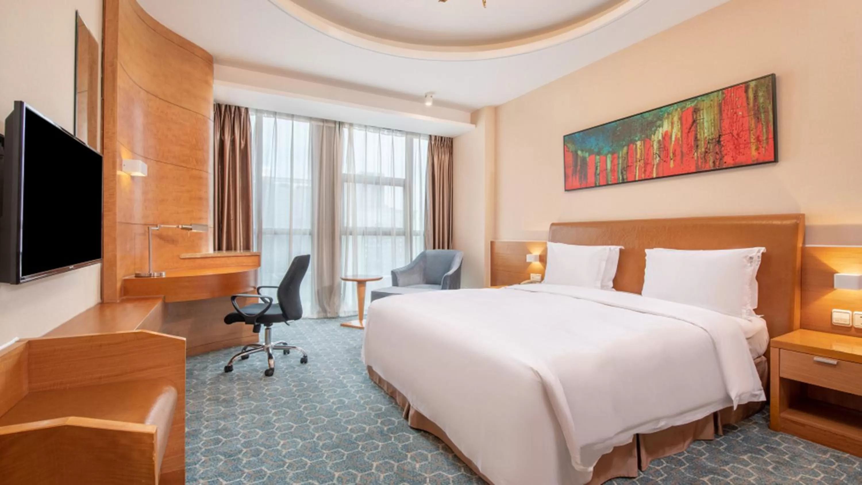 Photo of the whole room, Bed in Holiday Inn Express Beijing Wangjing Center by IHG
