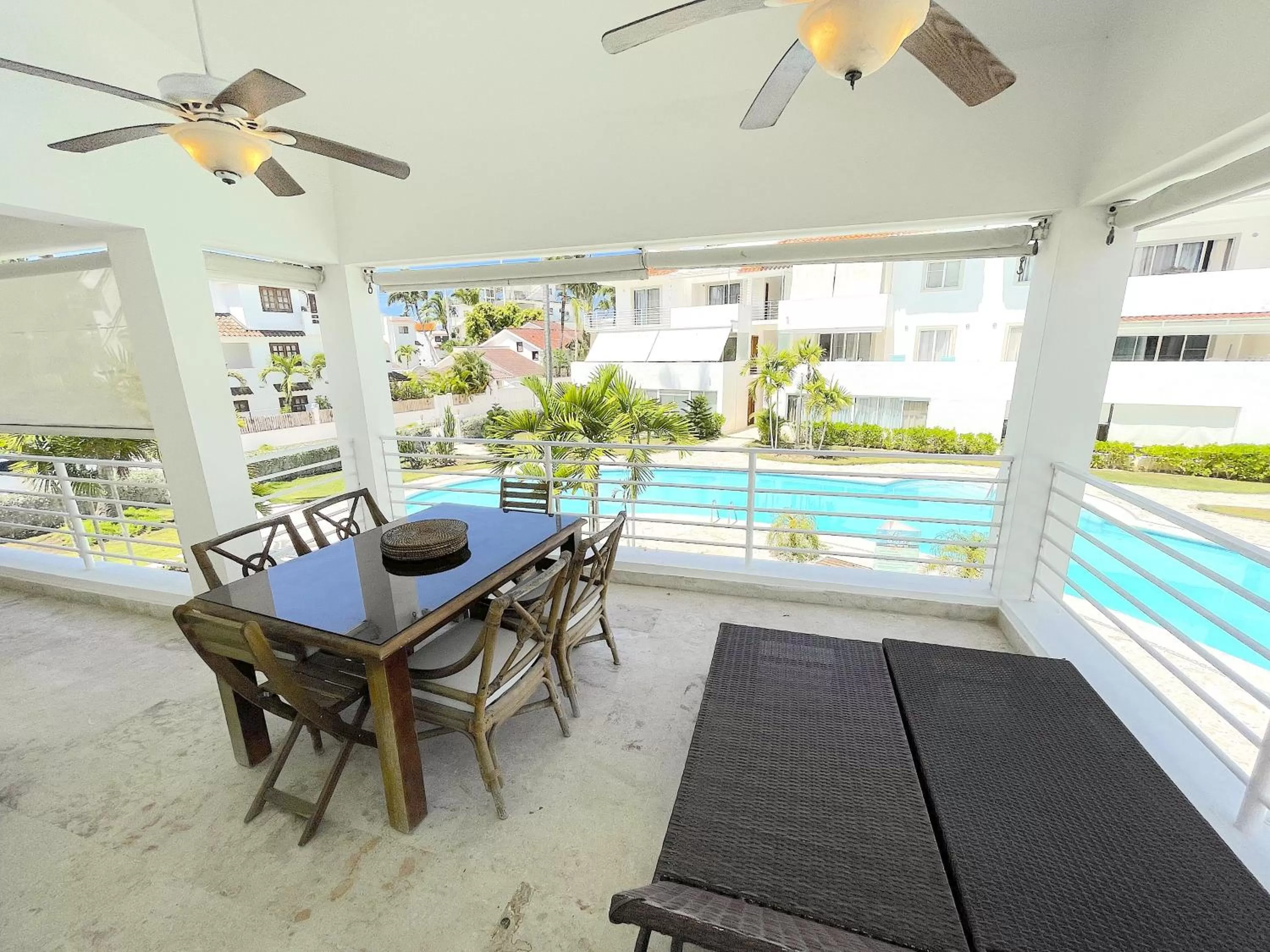 Patio, Dining Area in CARIBBEAN GALAXY HOTEL Los Corales BAVARO BEACH CLUB & SPA