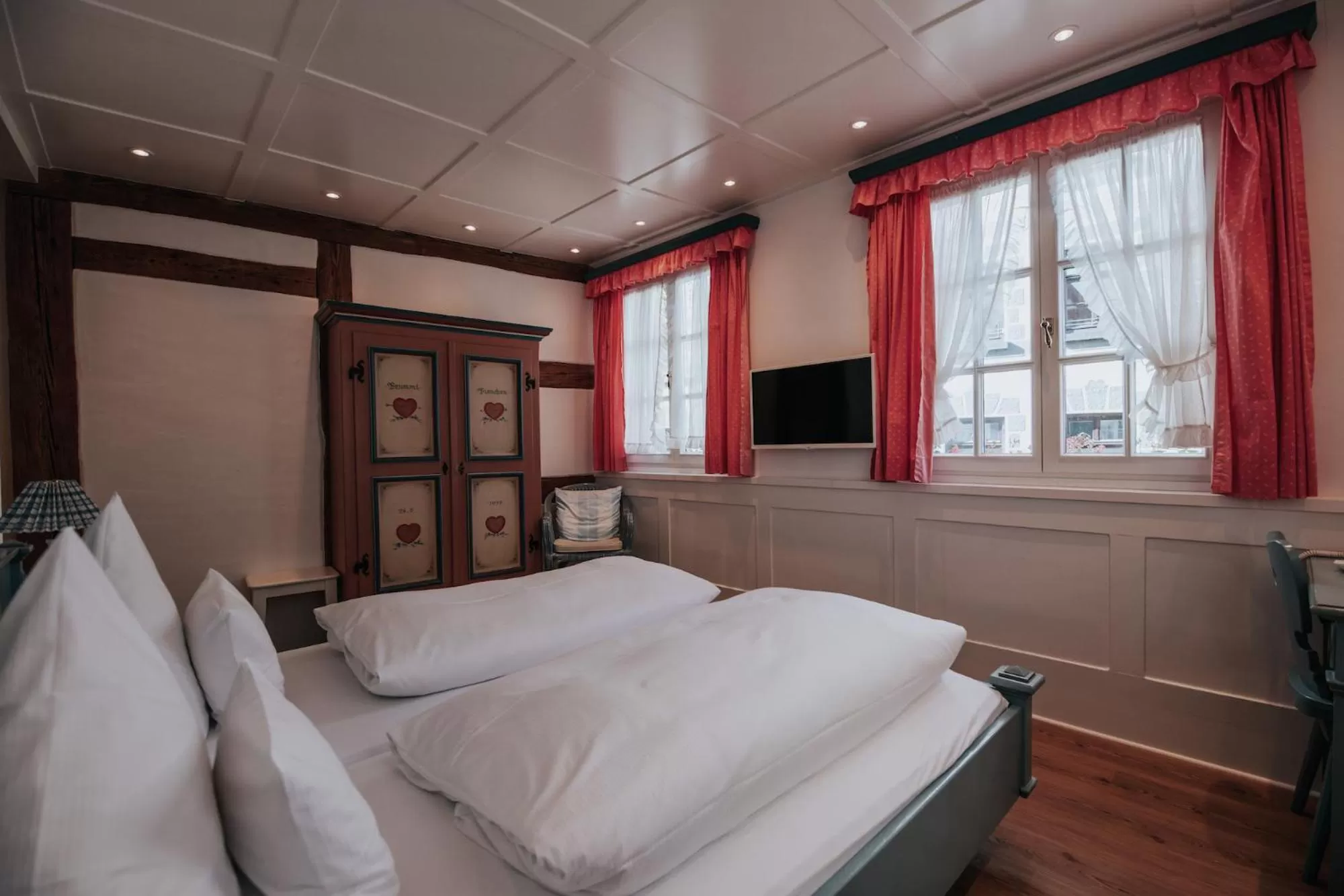 Bedroom, Bed in Boutique Hotel am Rathaus - Reblaus