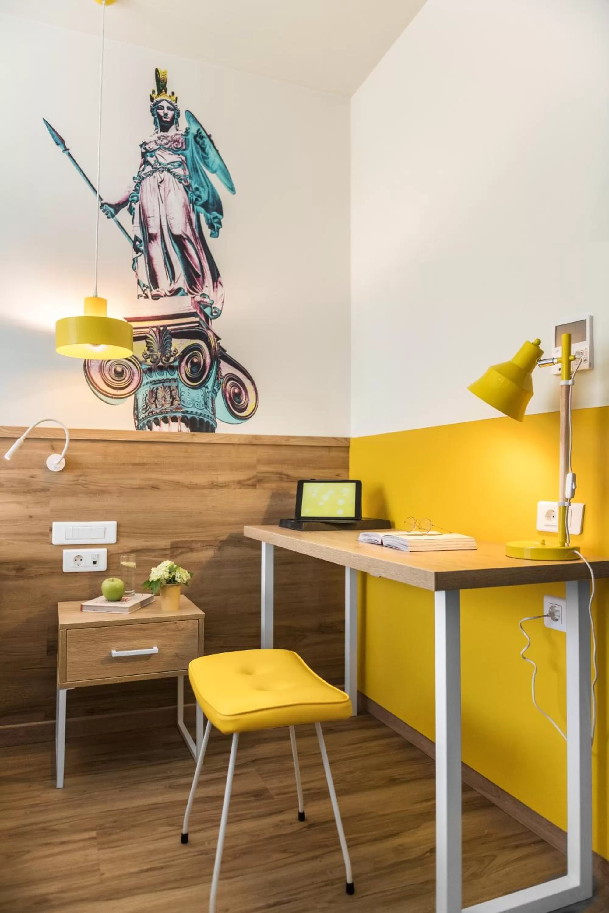 Decorative detail in ibis Styles Athens Routes