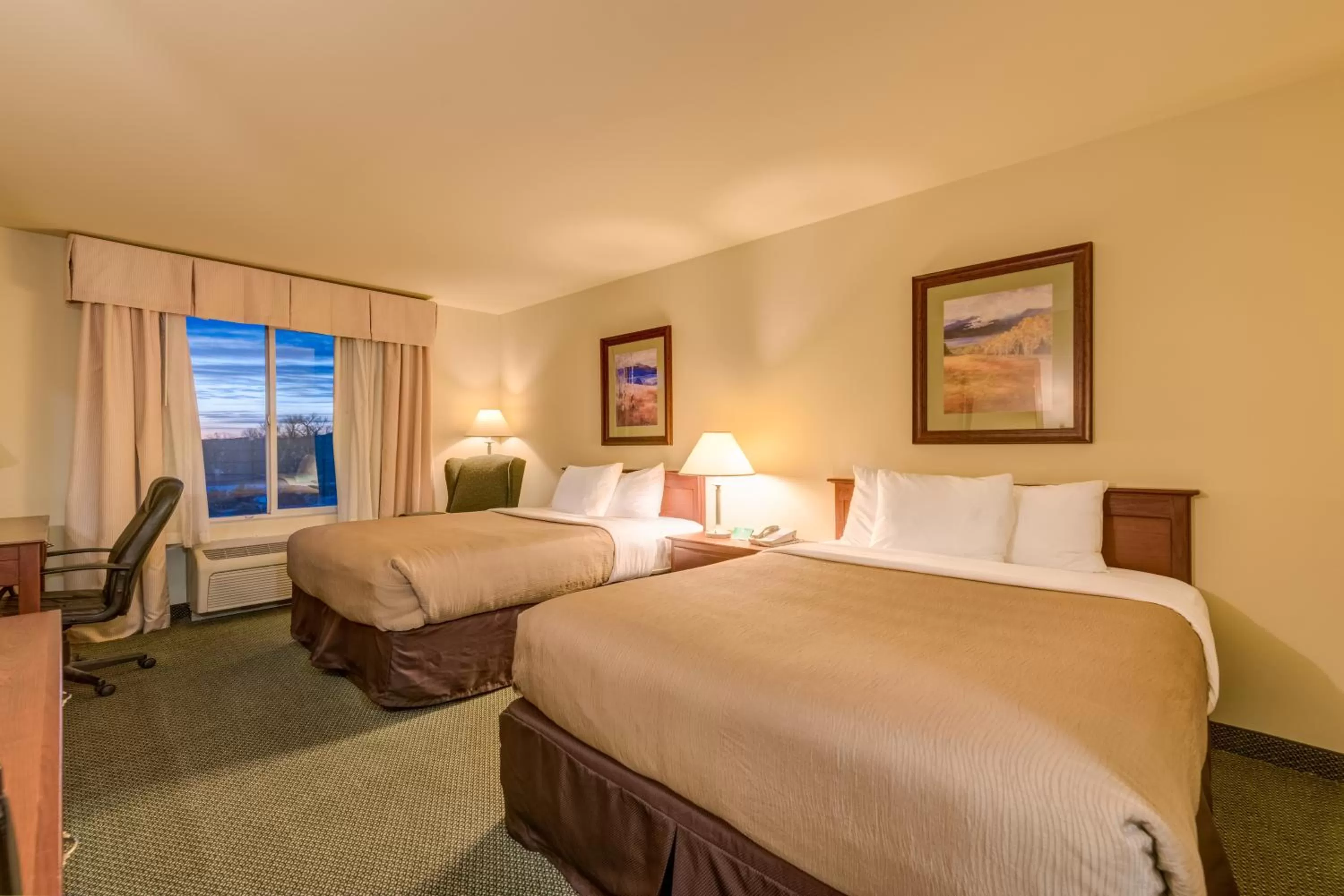 Bed in Grand River Hotel