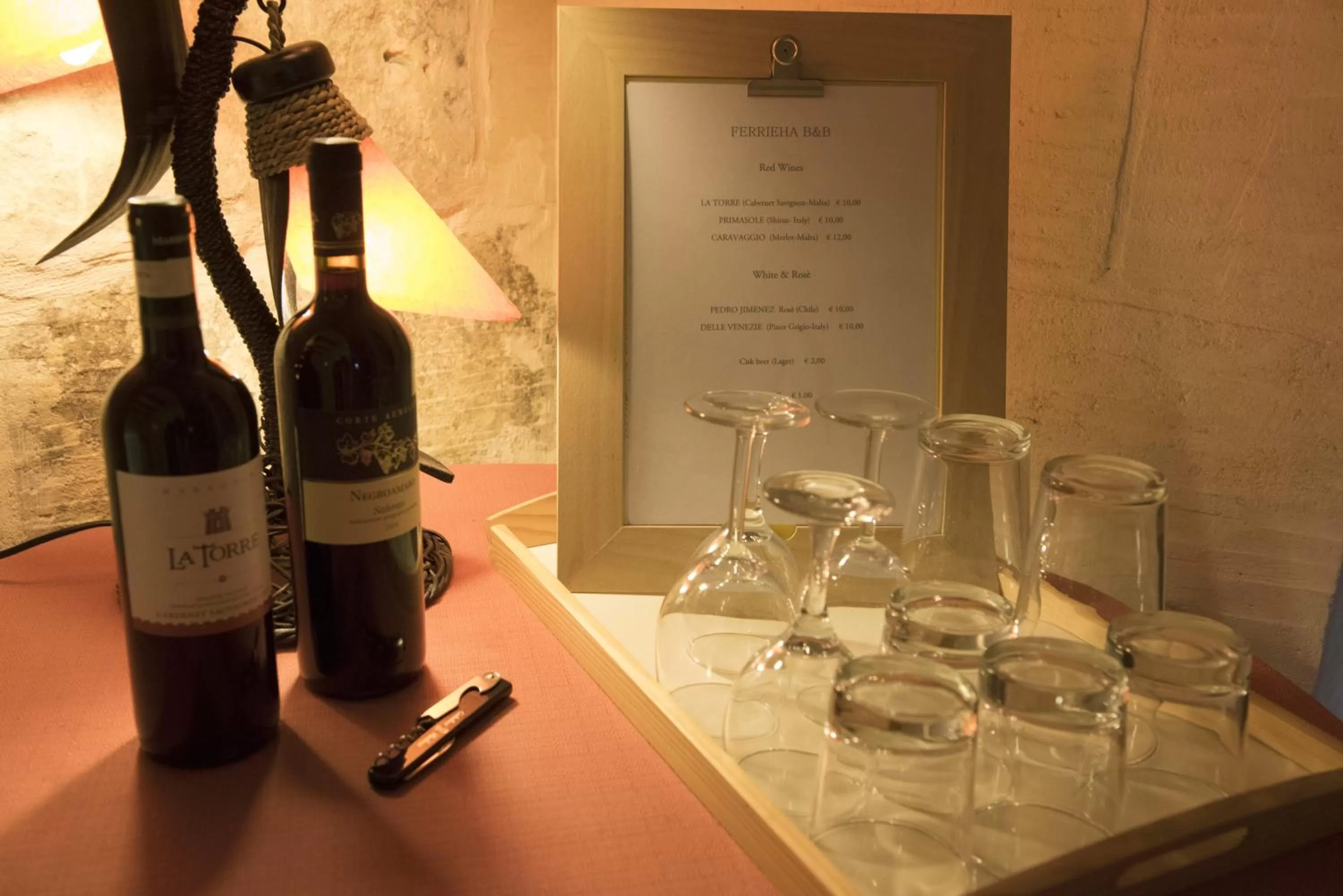 Drinks in Ferrieha B&B