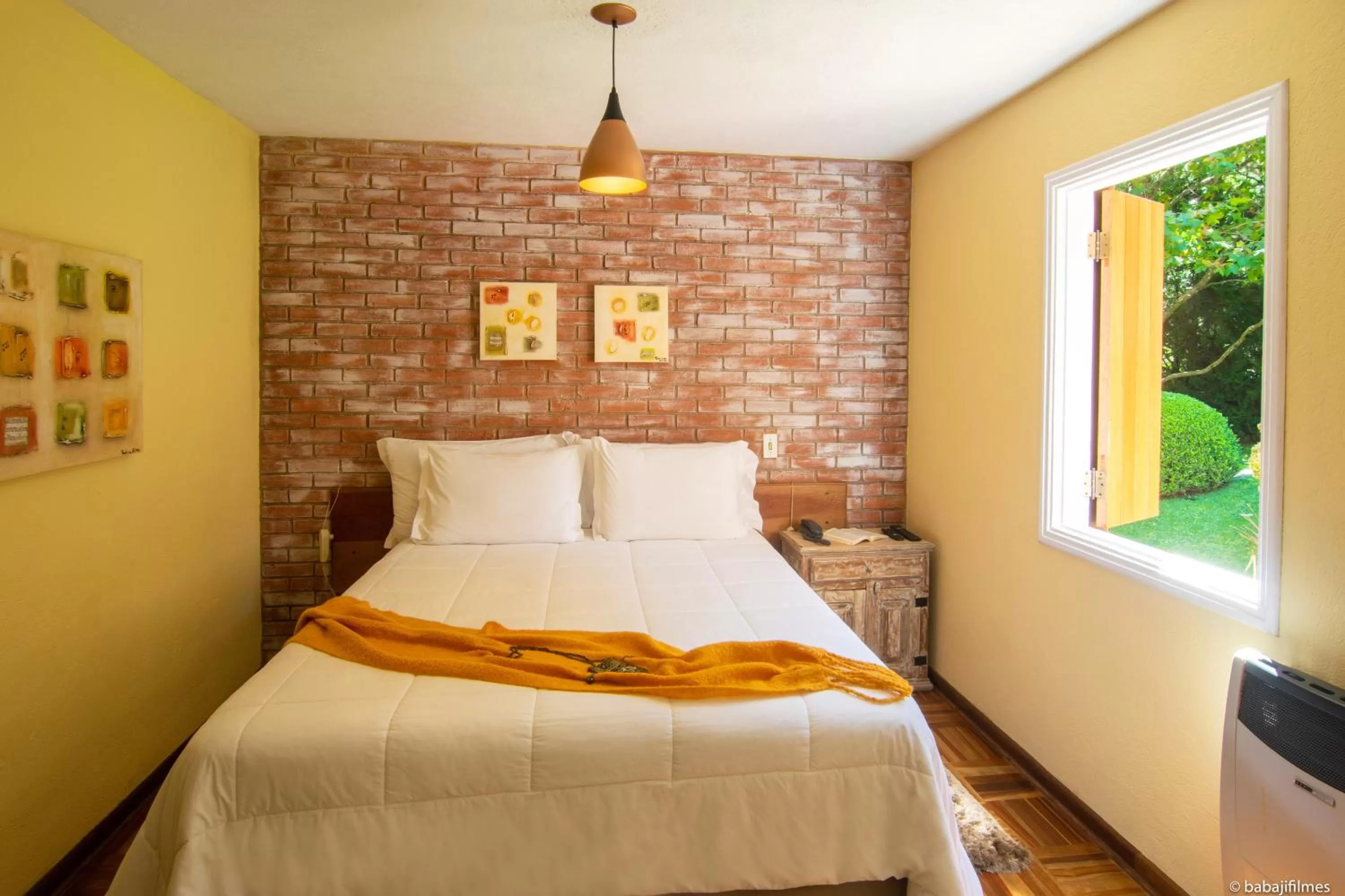 Bed in Pousada Serra Villena