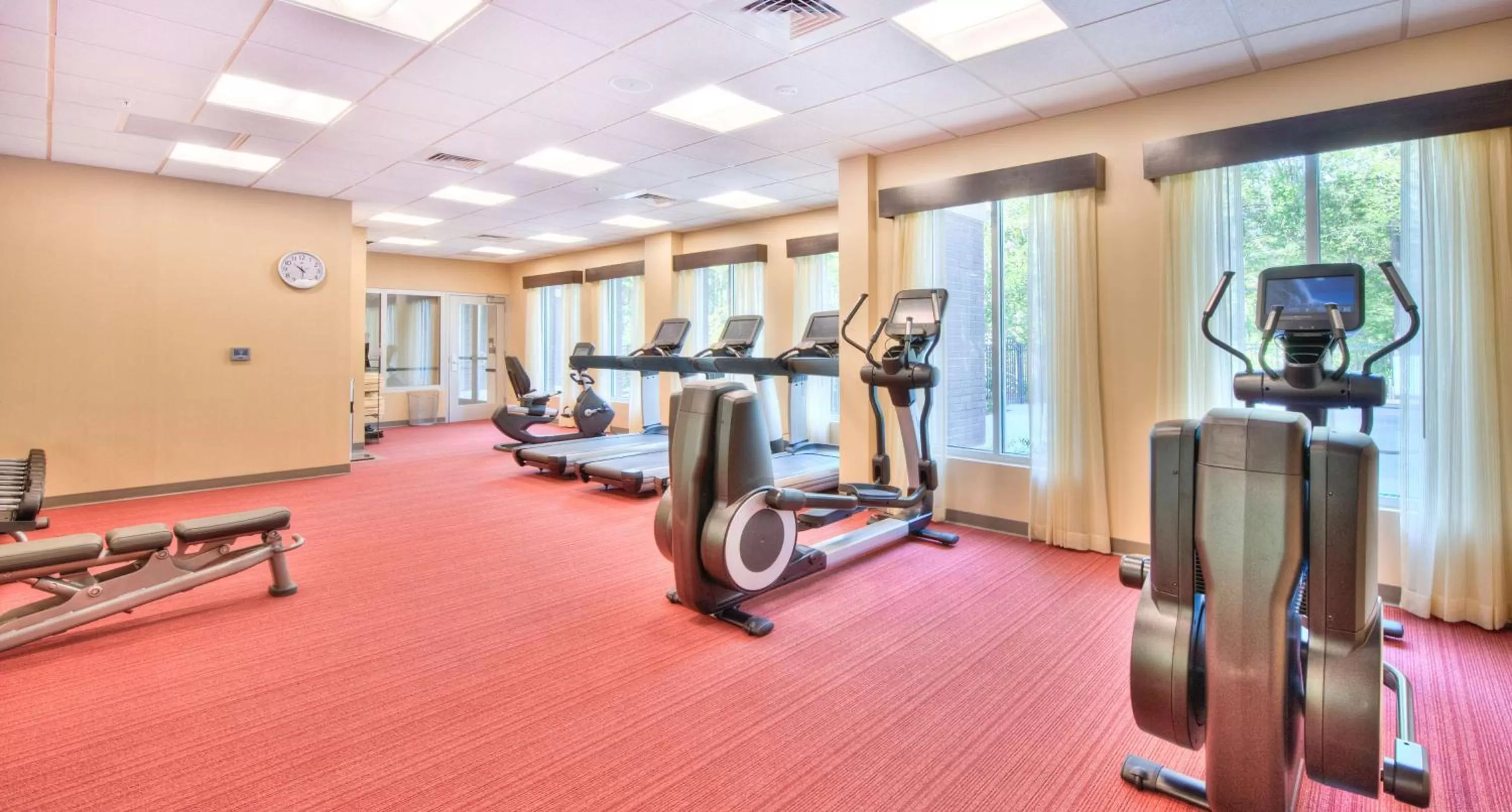 Fitness centre/facilities in Hyatt Place Durham Southpoint