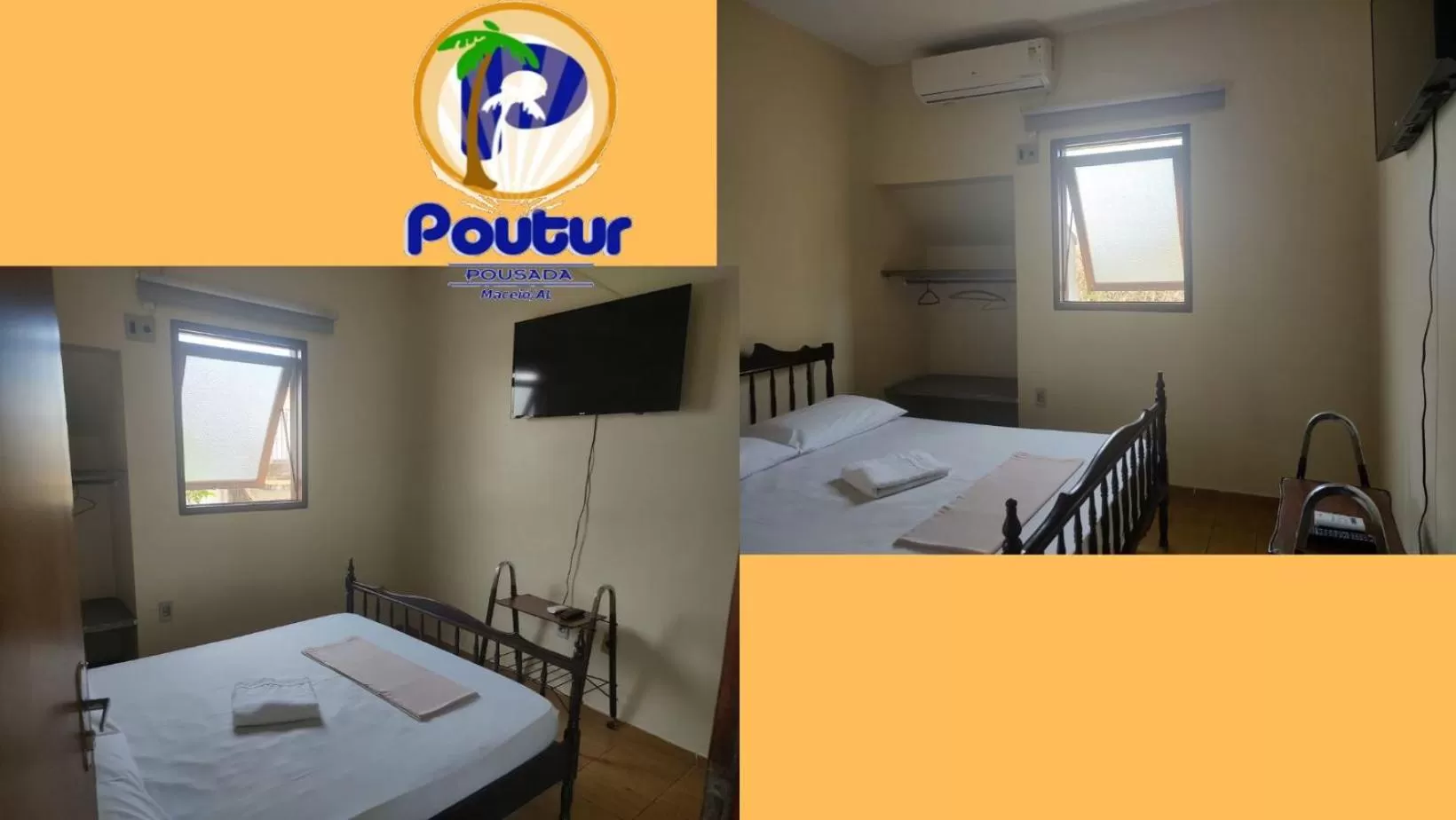 Bed in Poutur Pousada