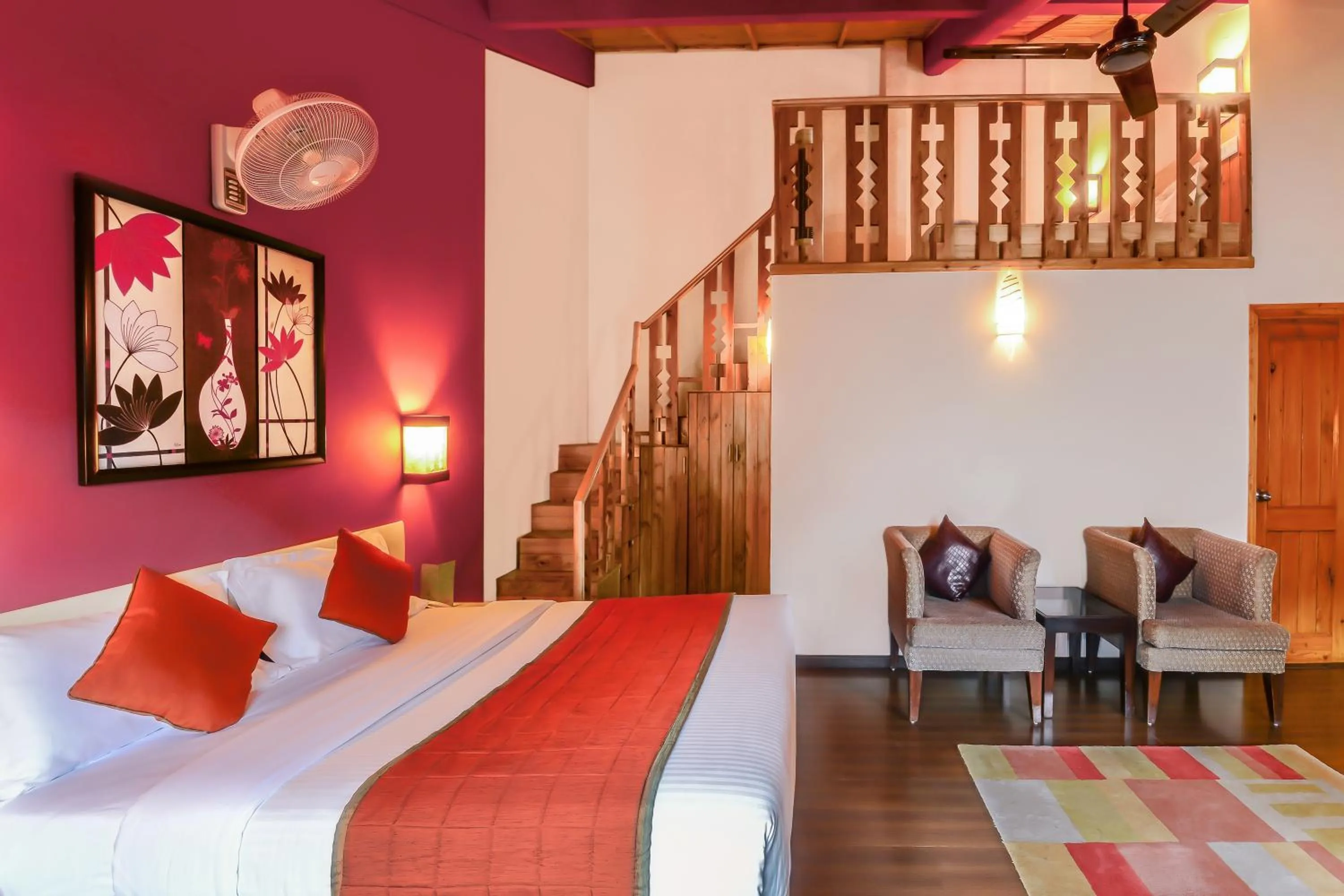 Bed in Honeymoon Inn Manali