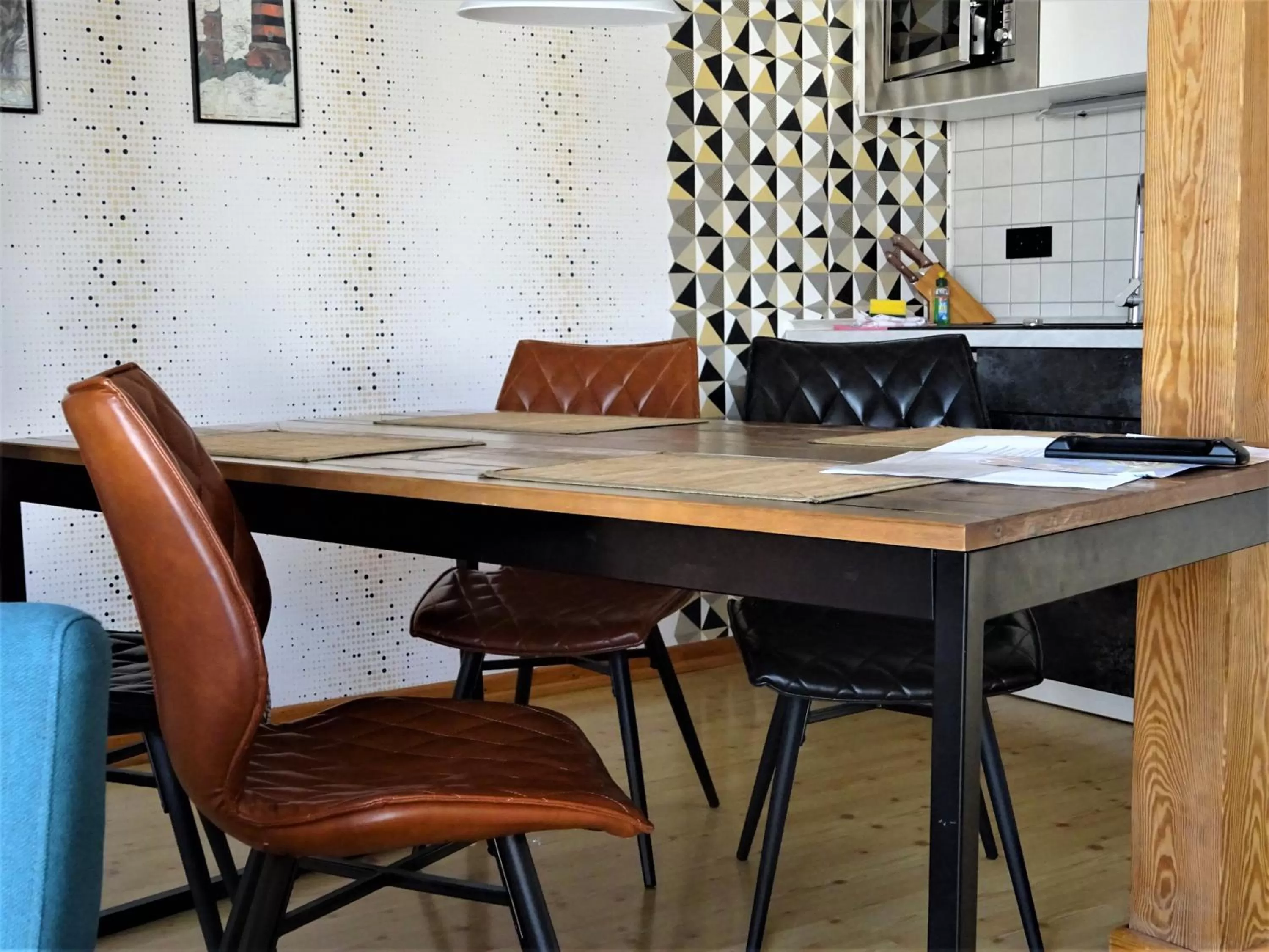 Kitchen or kitchenette in Pension Zur Fährbrücke