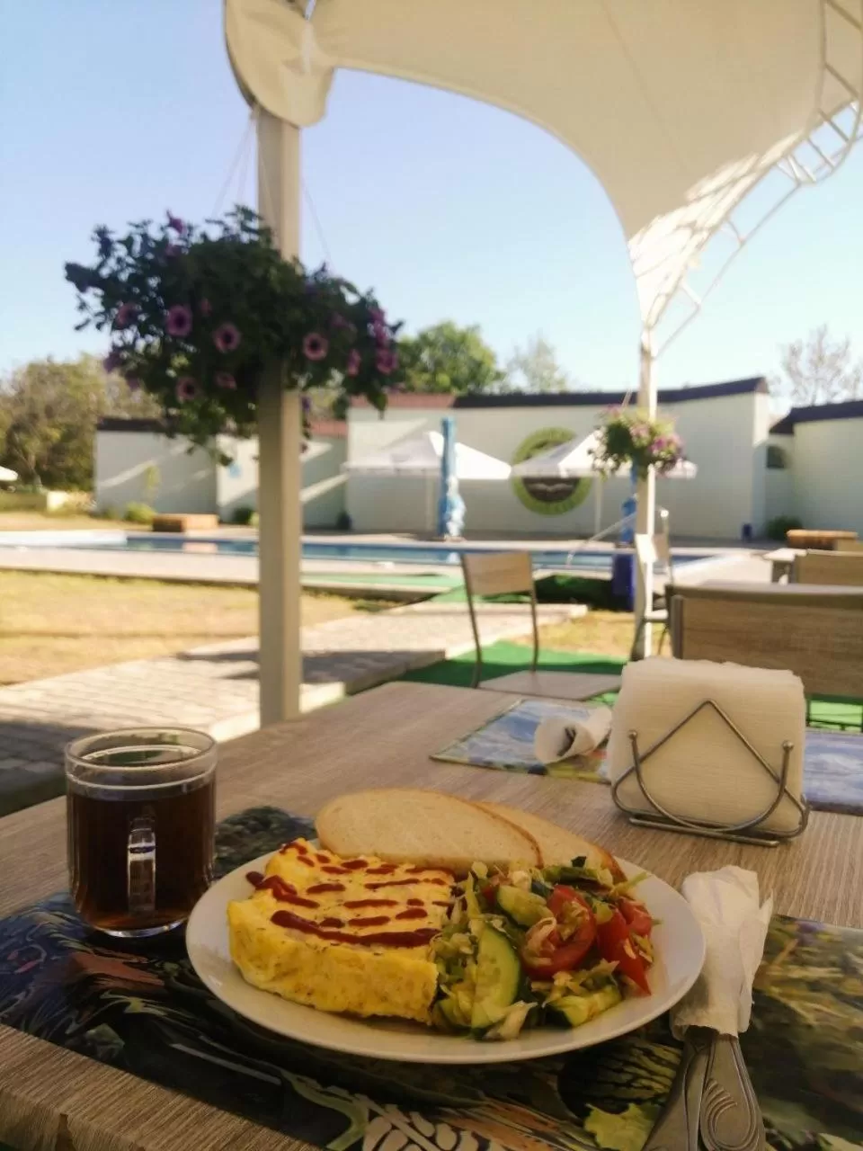 Food close-up in Zelenyi Kampus