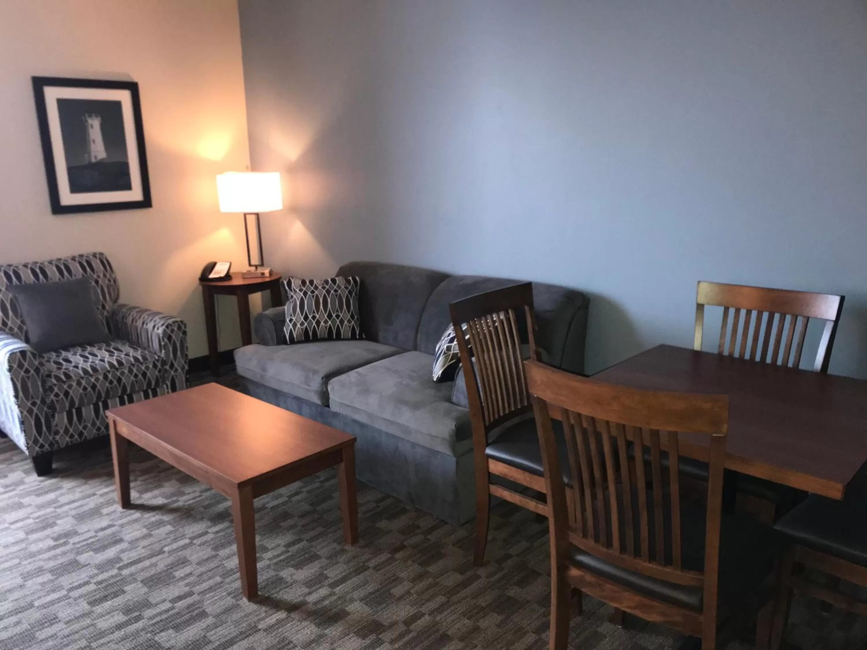 Seating area in Travelodge by Wyndham Sydney