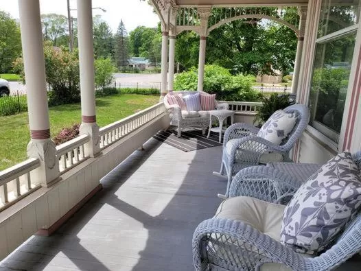 Patio in Grand Victorian B&B Inn