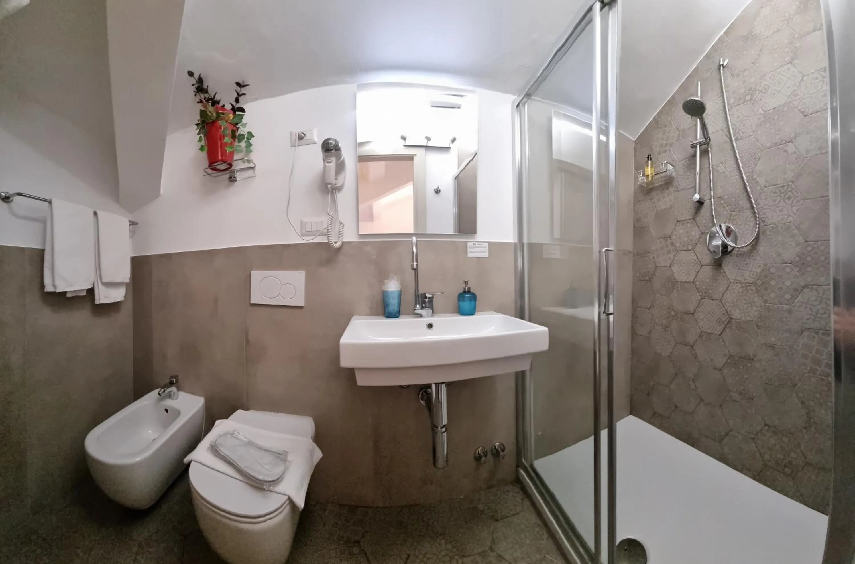 Shower in Hotel Charly