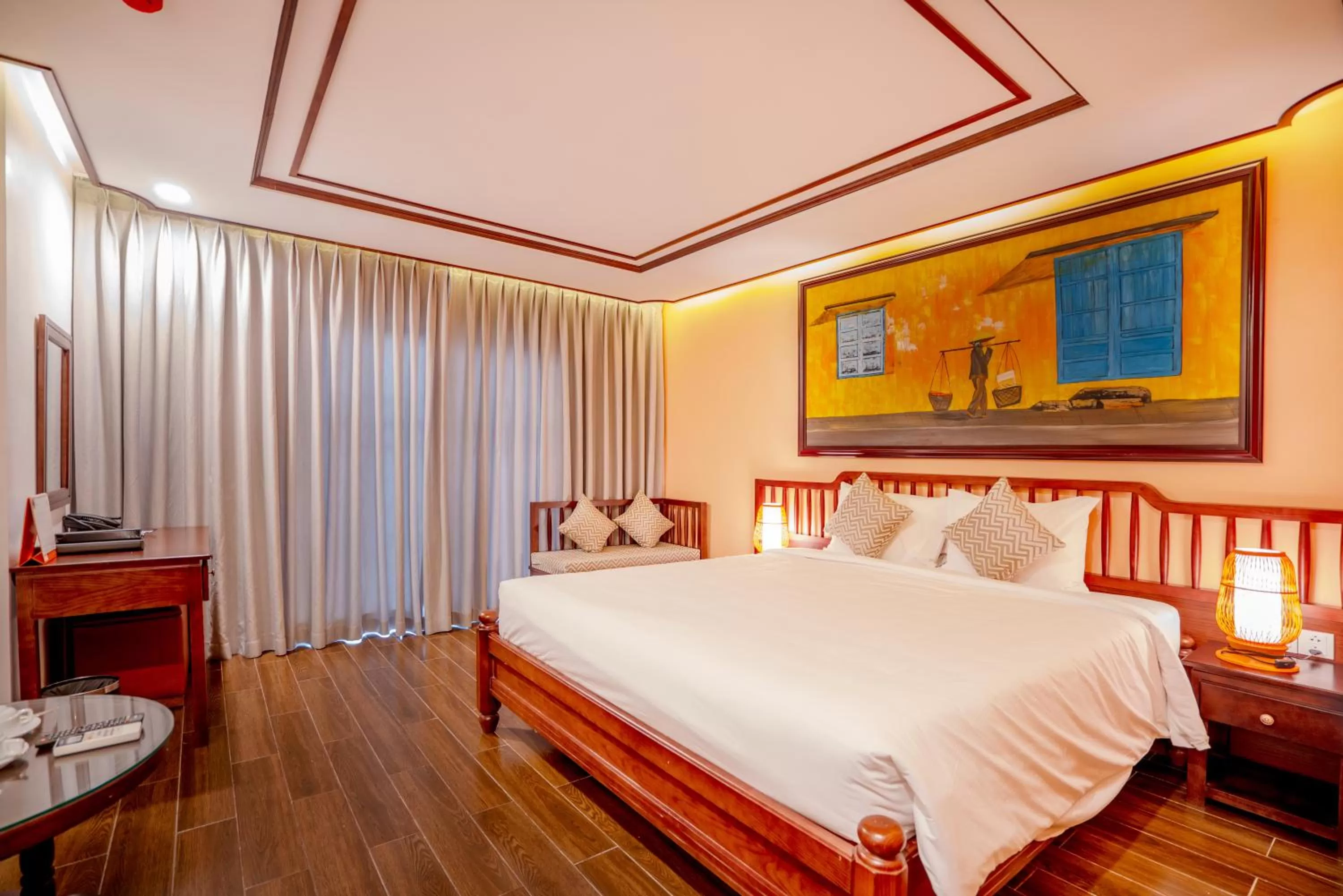 Bed in Fivitel Hoi An Hotel