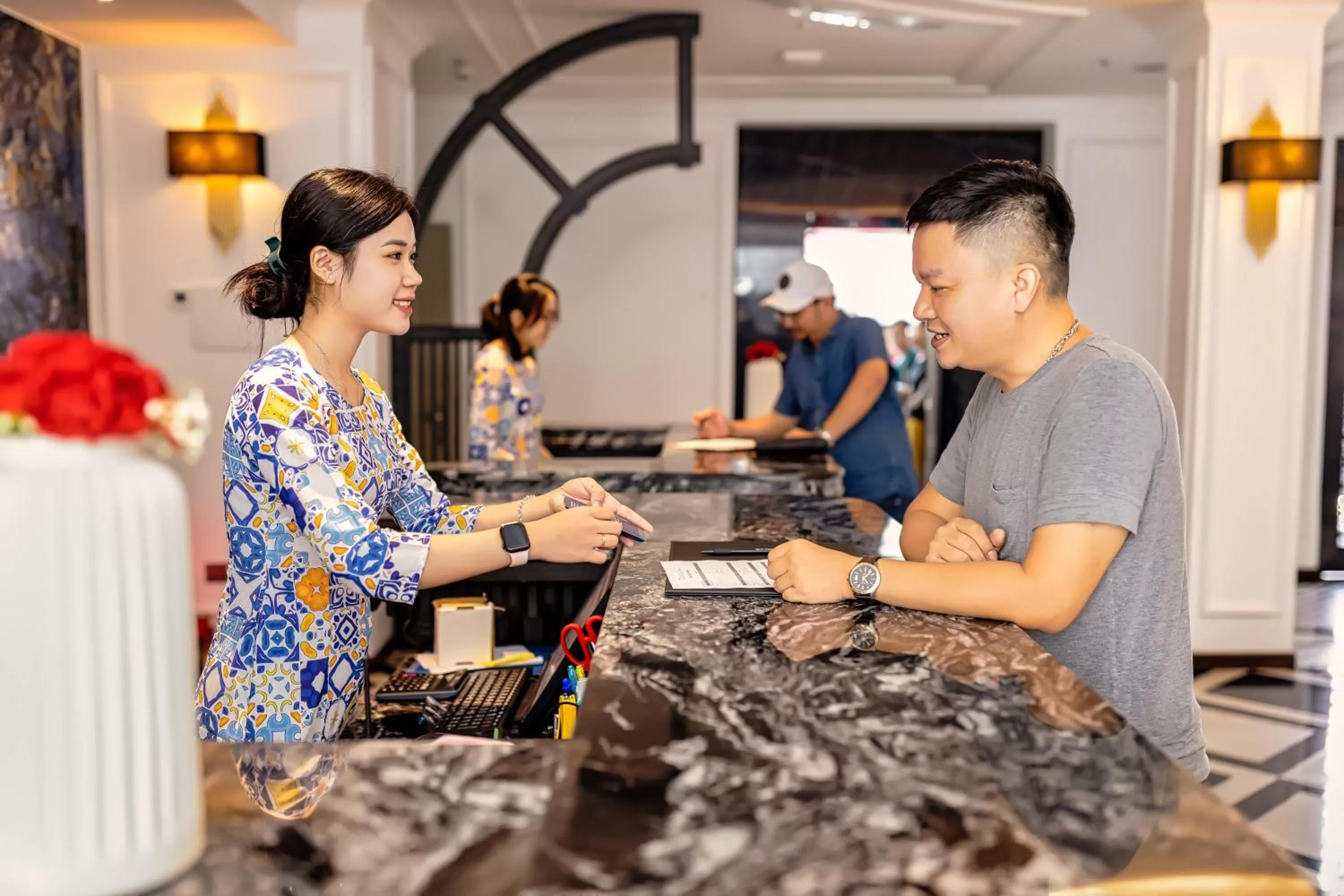 Lobby or reception in Hotel DMelin